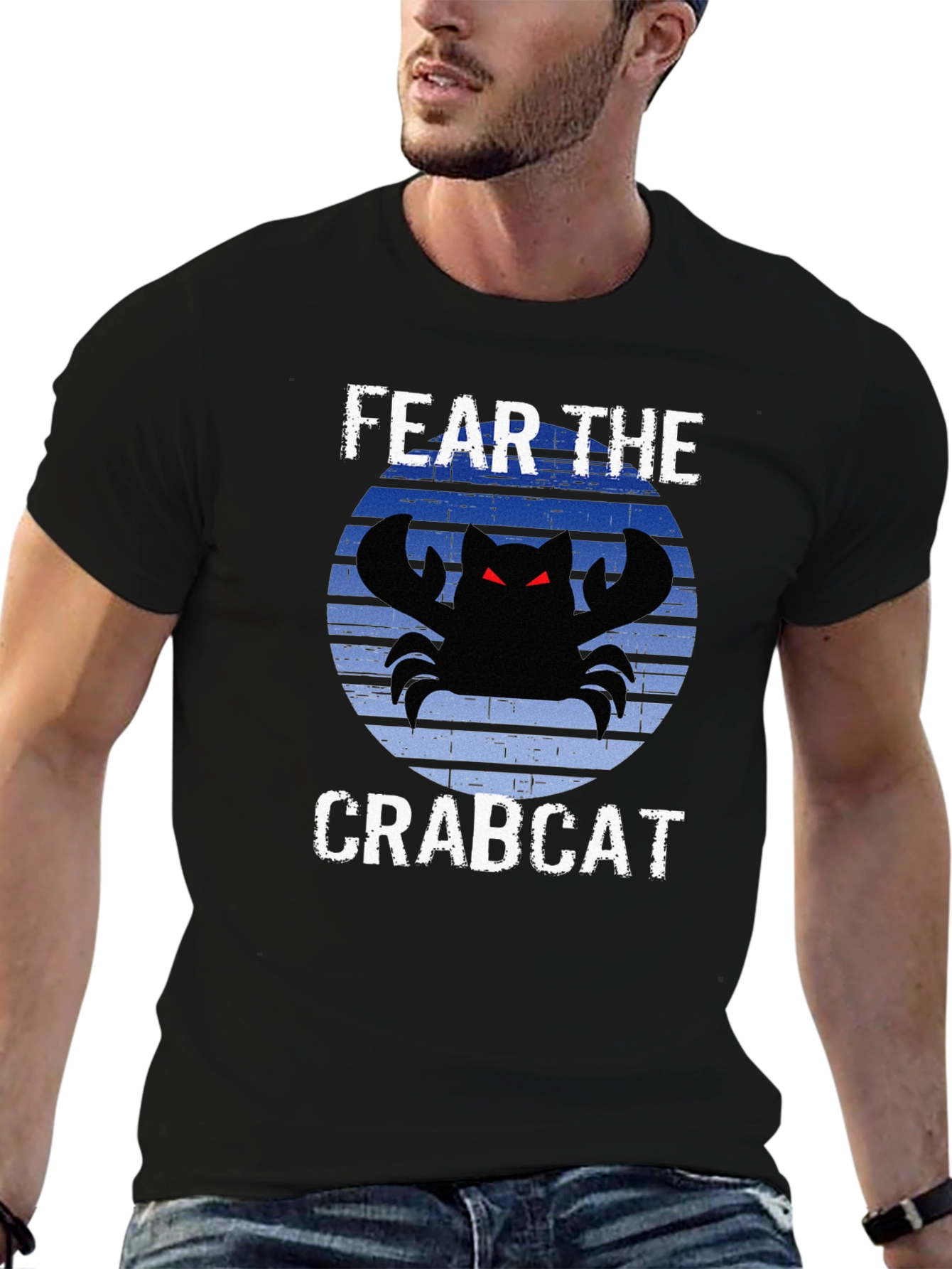 Fear The Crabcat T-Shirt Funny Graphic Tee