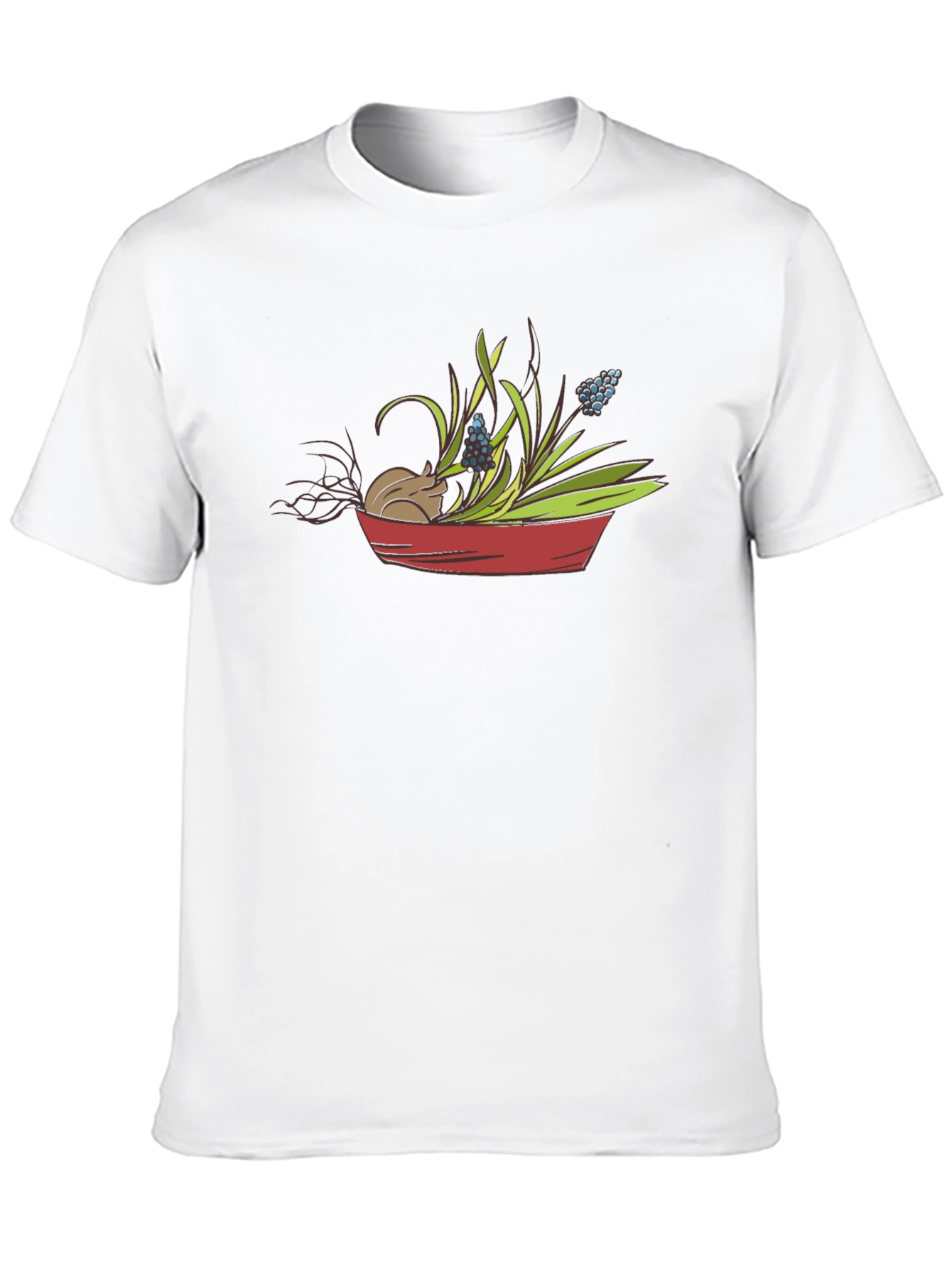 Cute Mouse & Flower Garden T-Shirt