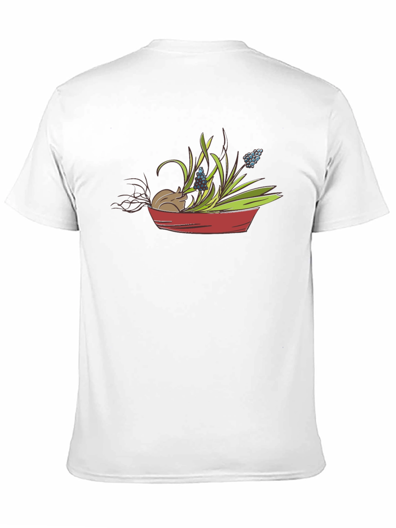 Cute Mouse & Flower Garden T-Shirt