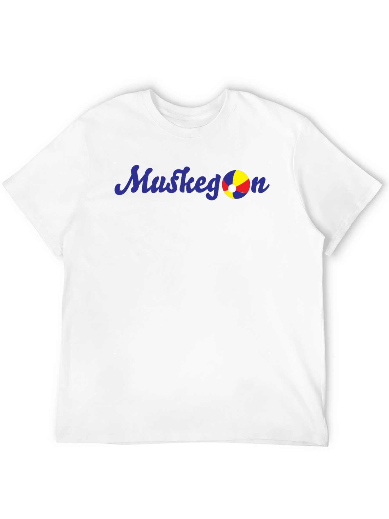 Muskegon Beach Ball Graphic Tee - Black