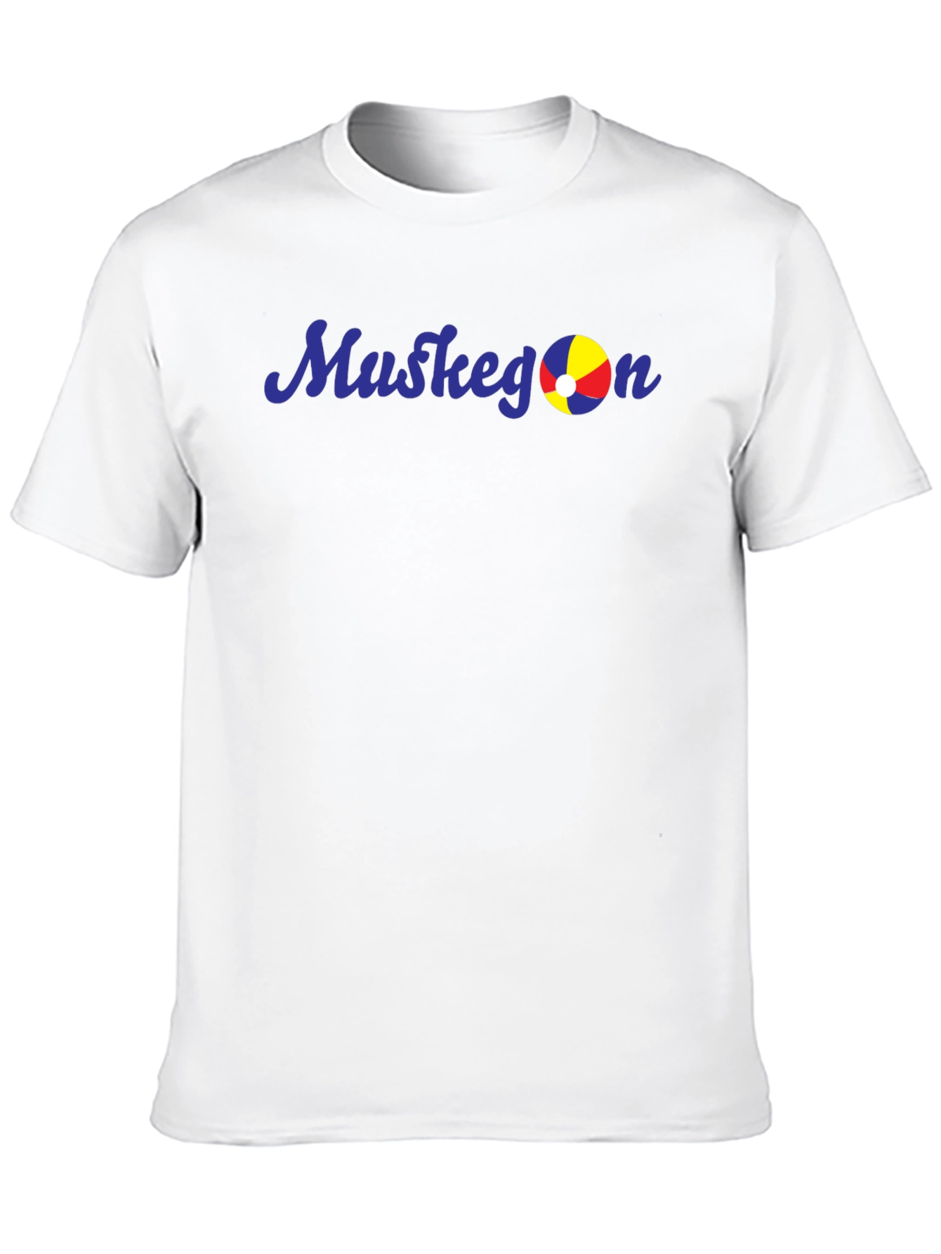Muskegon Beach Ball Graphic Tee - Black