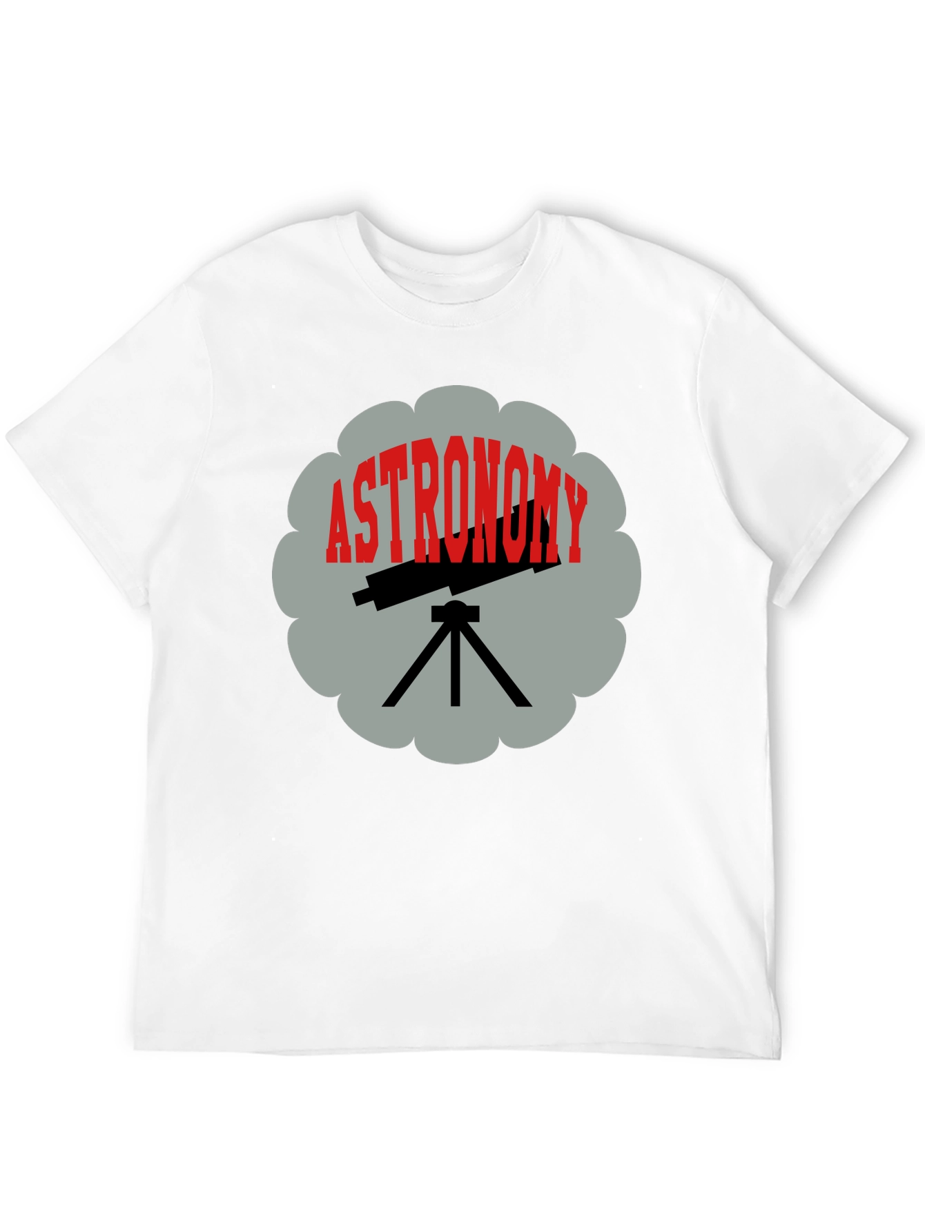 Astronomy Telescope Graphic Tee - Space Science Shirt