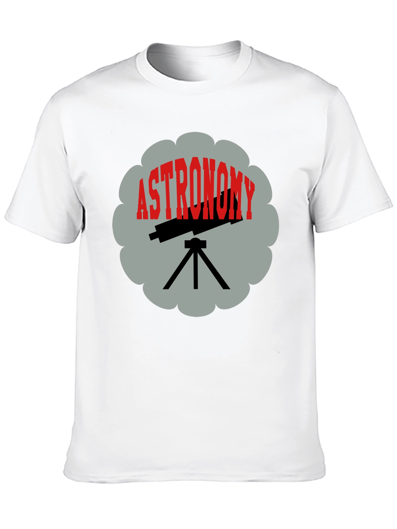 Astronomy Telescope Graphic Tee - Space Science Shirt