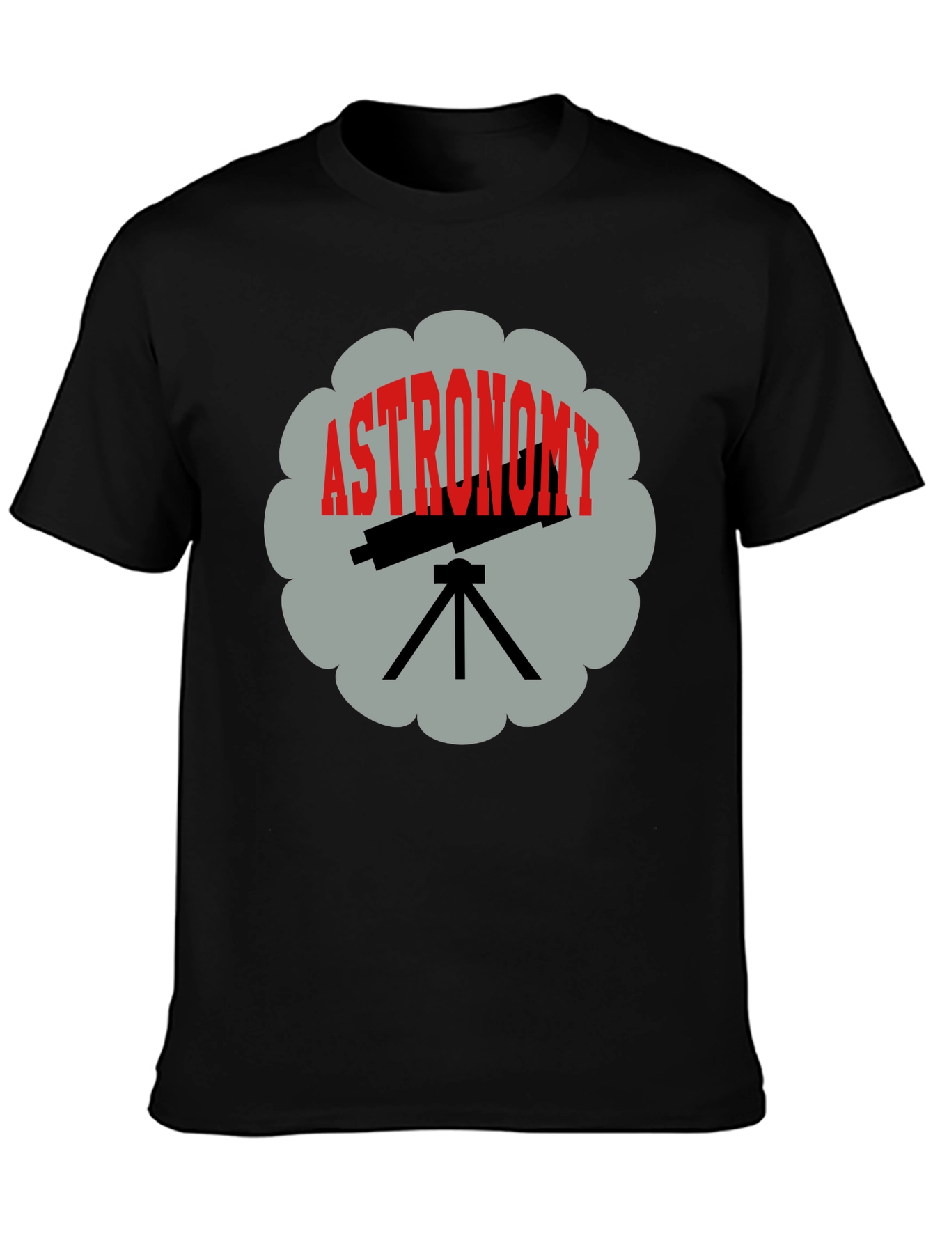 Astronomy Telescope Graphic Tee - Space Science Shirt