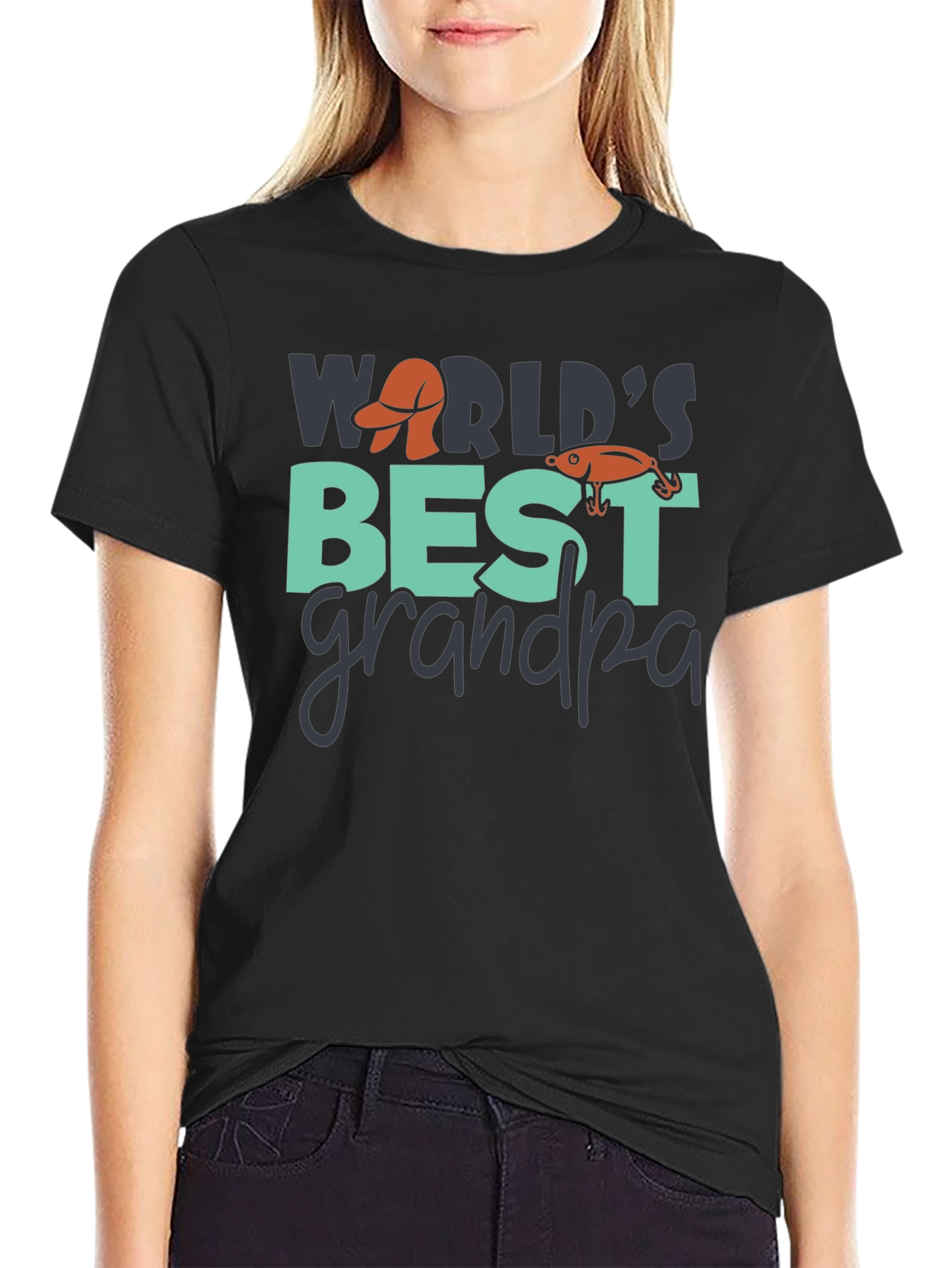 Worlds Best Grandpa Fishing T-Shirt