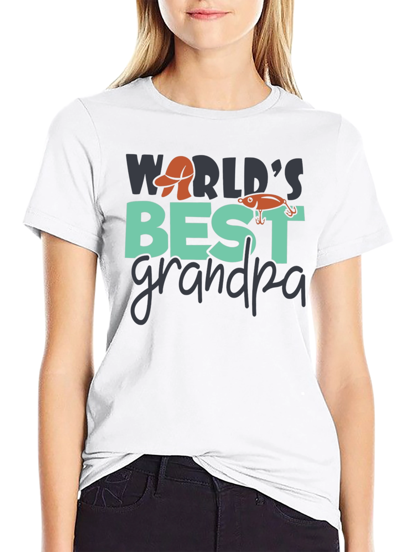 Worlds Best Grandpa Fishing T-Shirt