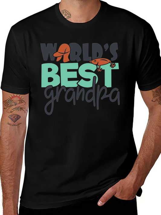 Worlds Best Grandpa Fishing T-Shirt