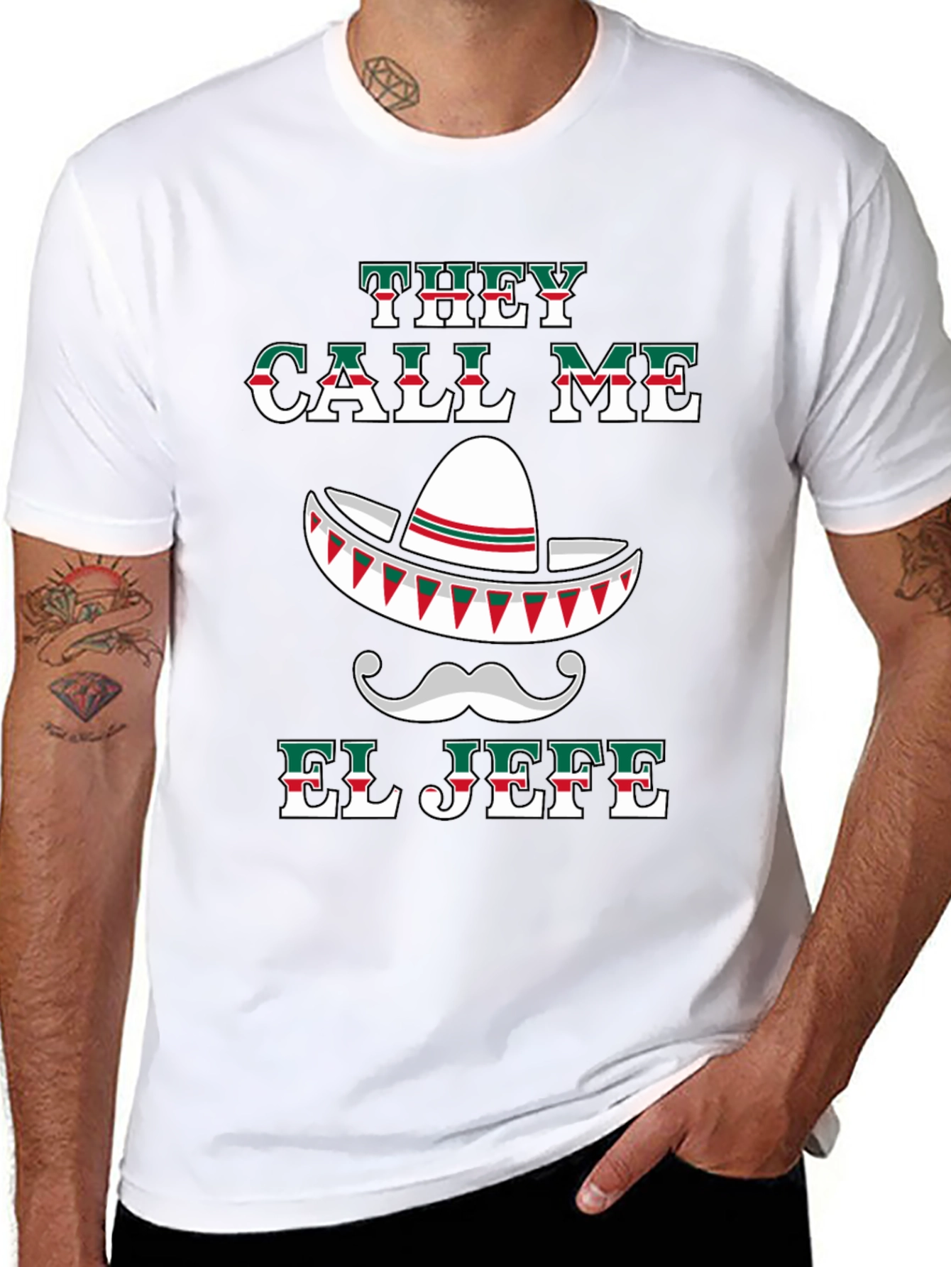 They Call Me El Jefe T-Shirt Cinco De Mayo