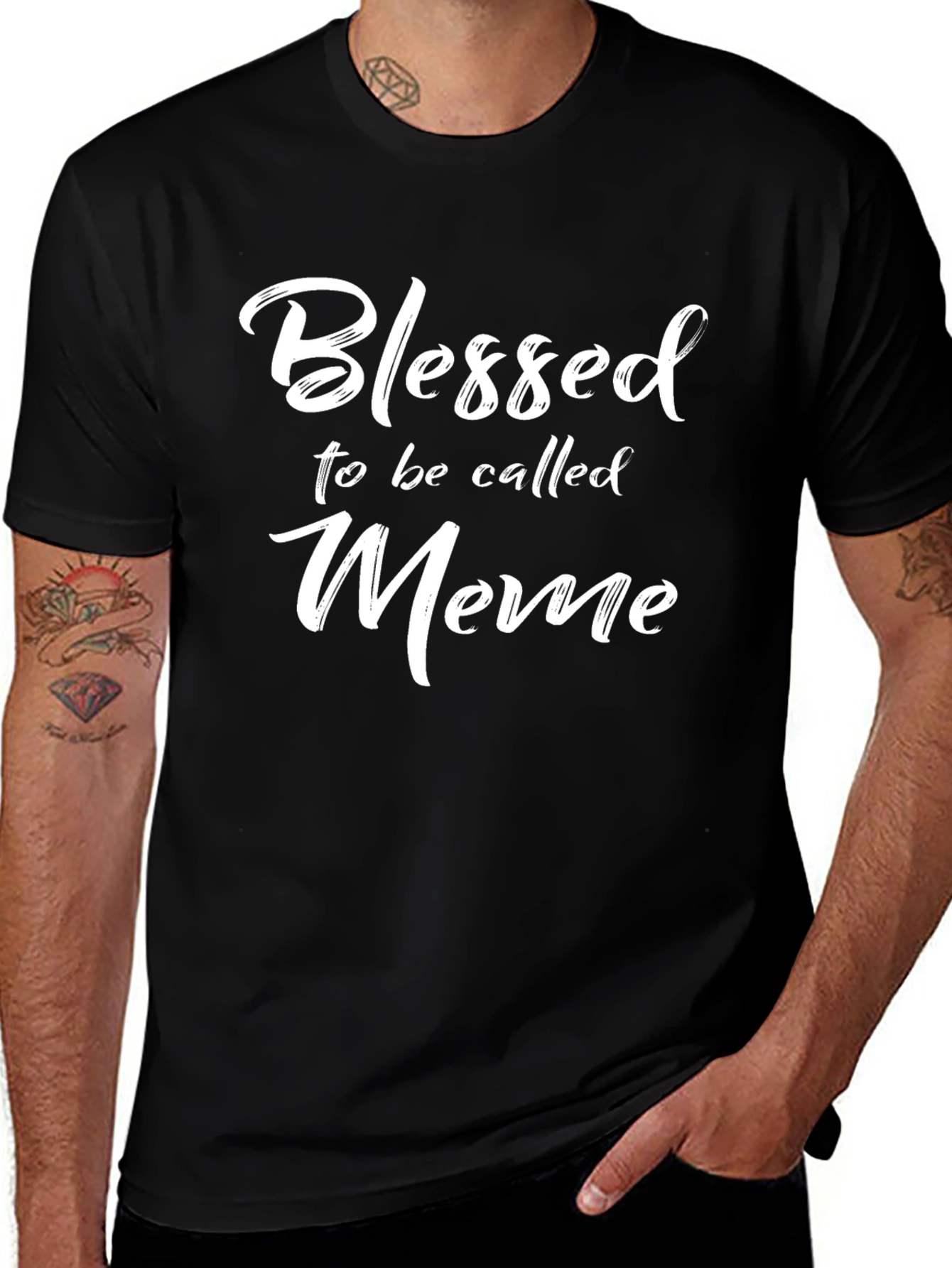 Blessed to be Called Meme T-Shirt - Black