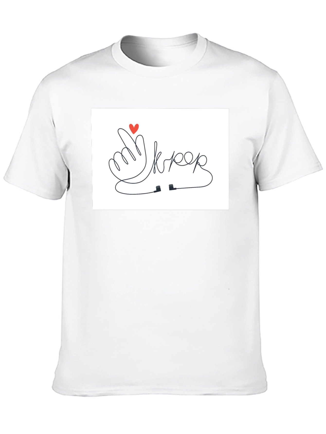 K-Pop Heartbeat T-Shirt - Korean Music Love Tee