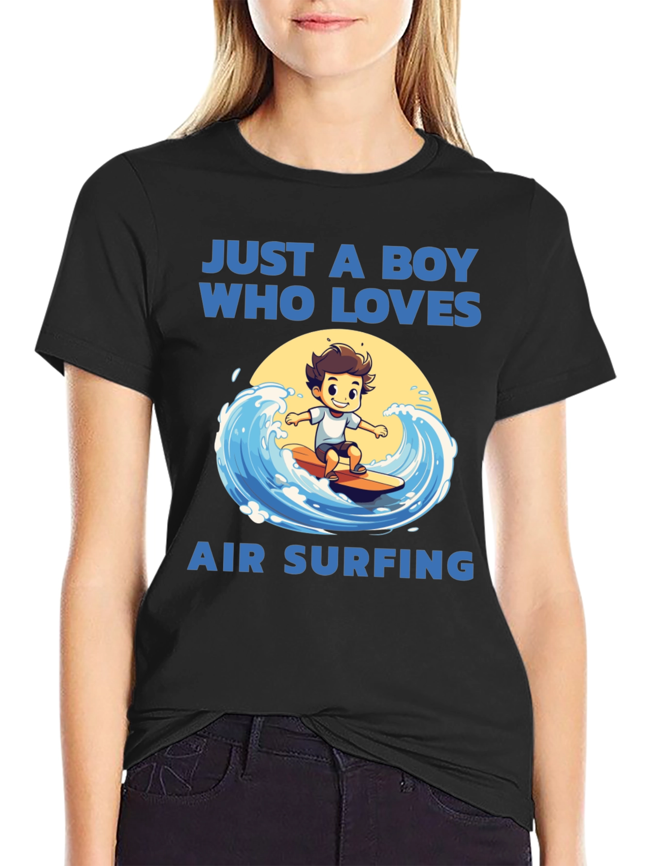 Boy Who Loves Air Surfing T-Shirt