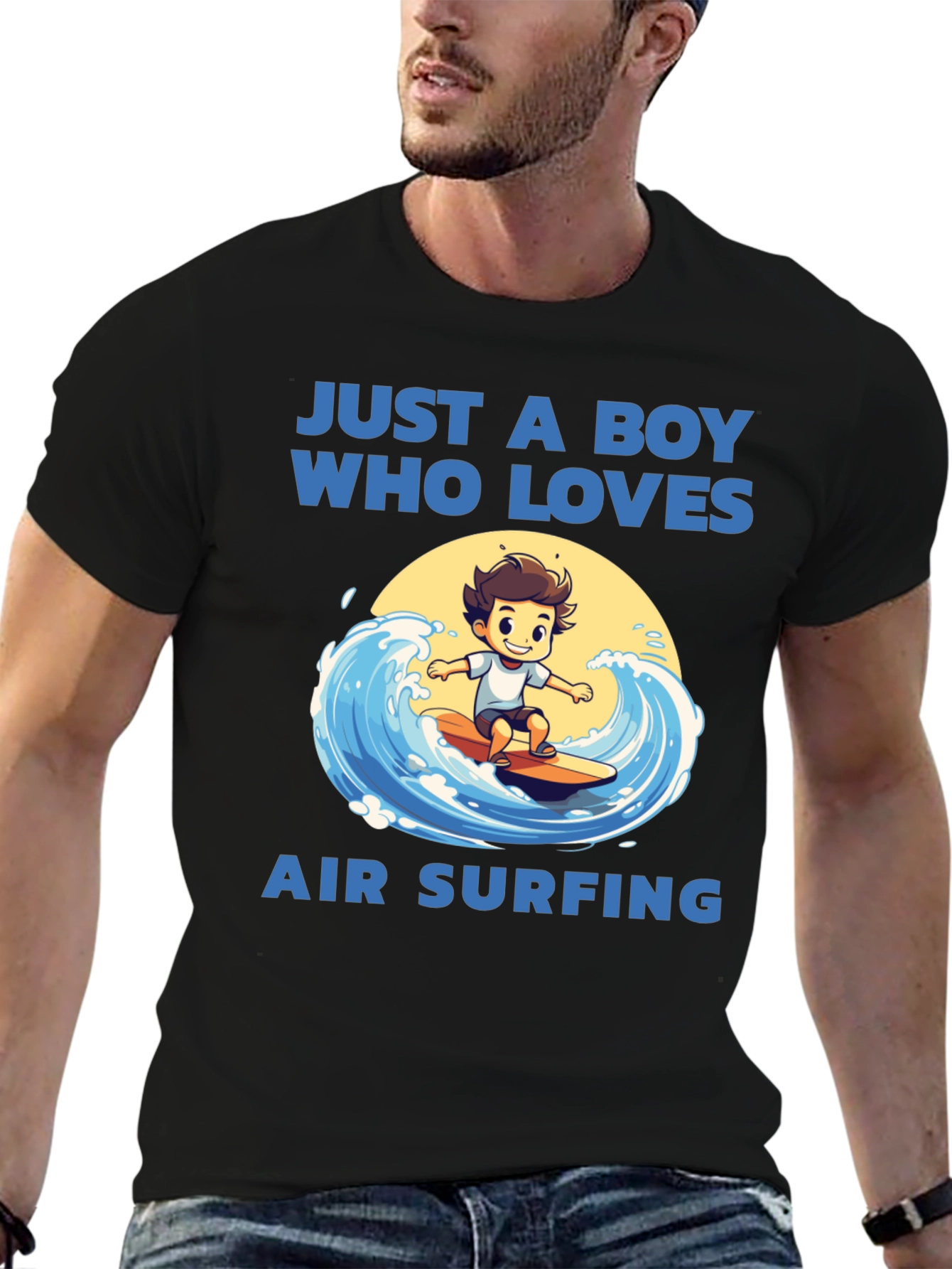 Boy Who Loves Air Surfing T-Shirt
