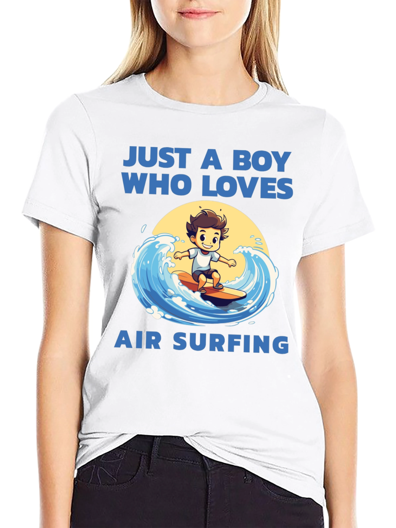 Boy Who Loves Air Surfing T-Shirt