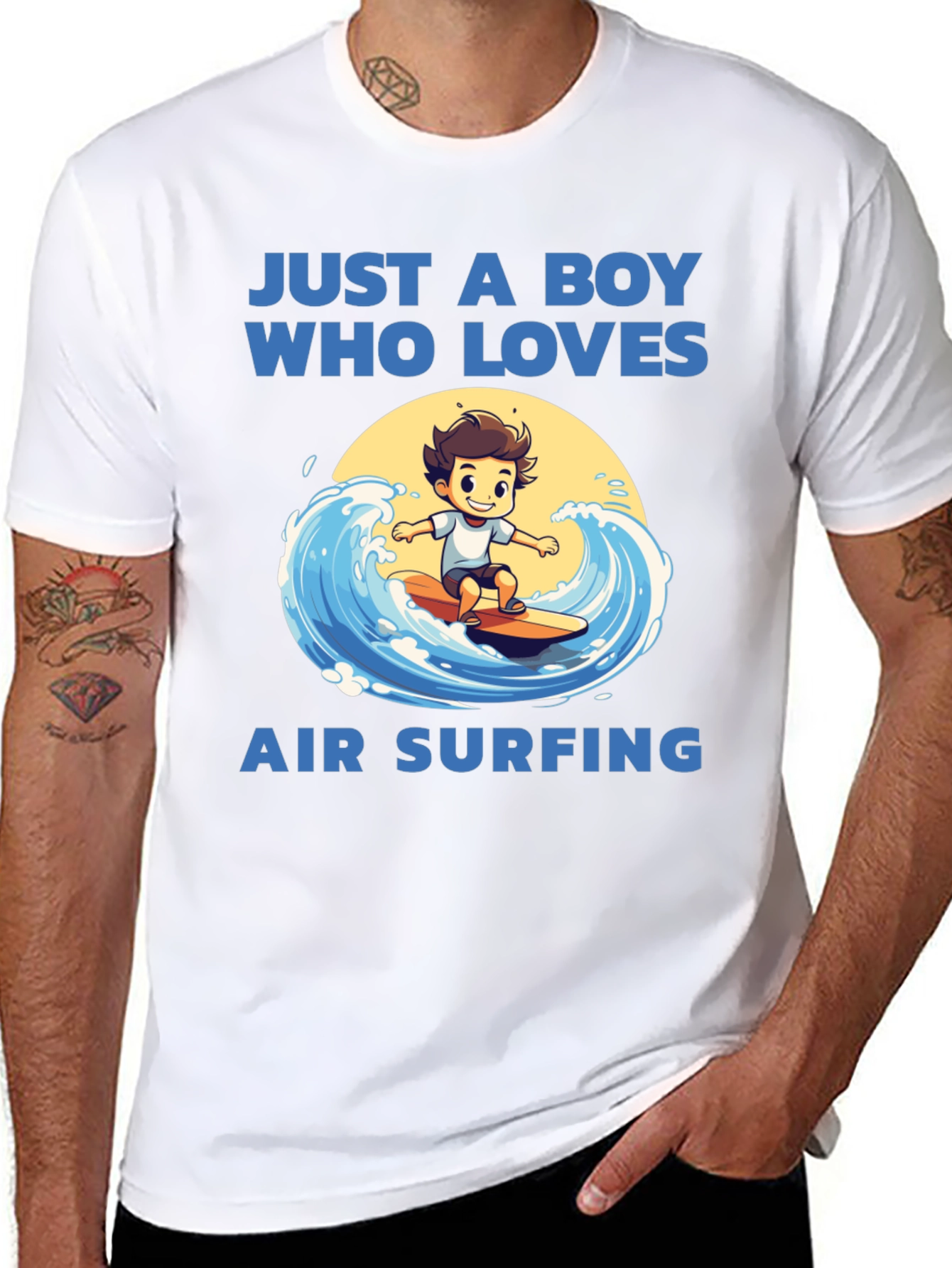 Boy Who Loves Air Surfing T-Shirt