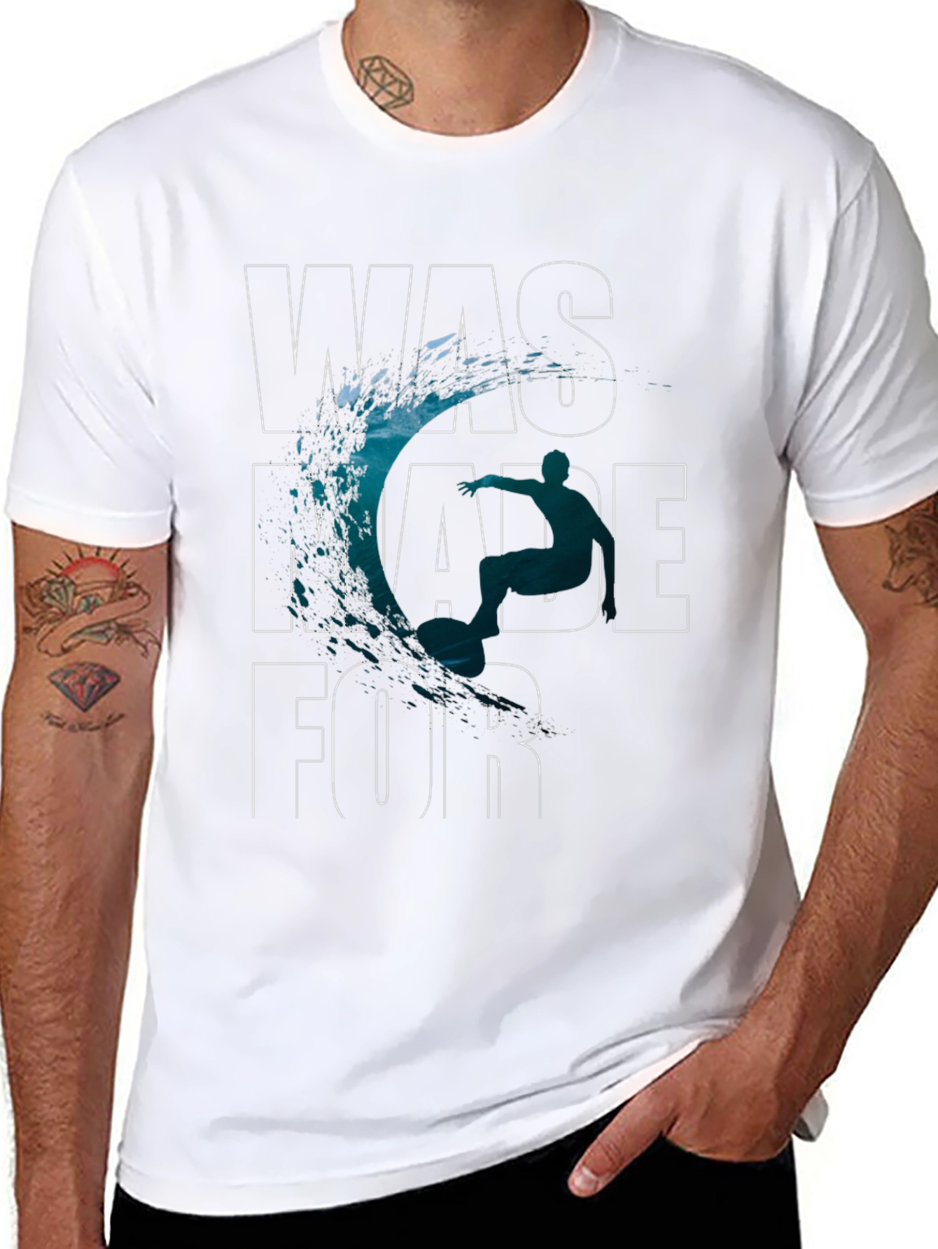 Surfing T-Shirt - Was Made For Waves!