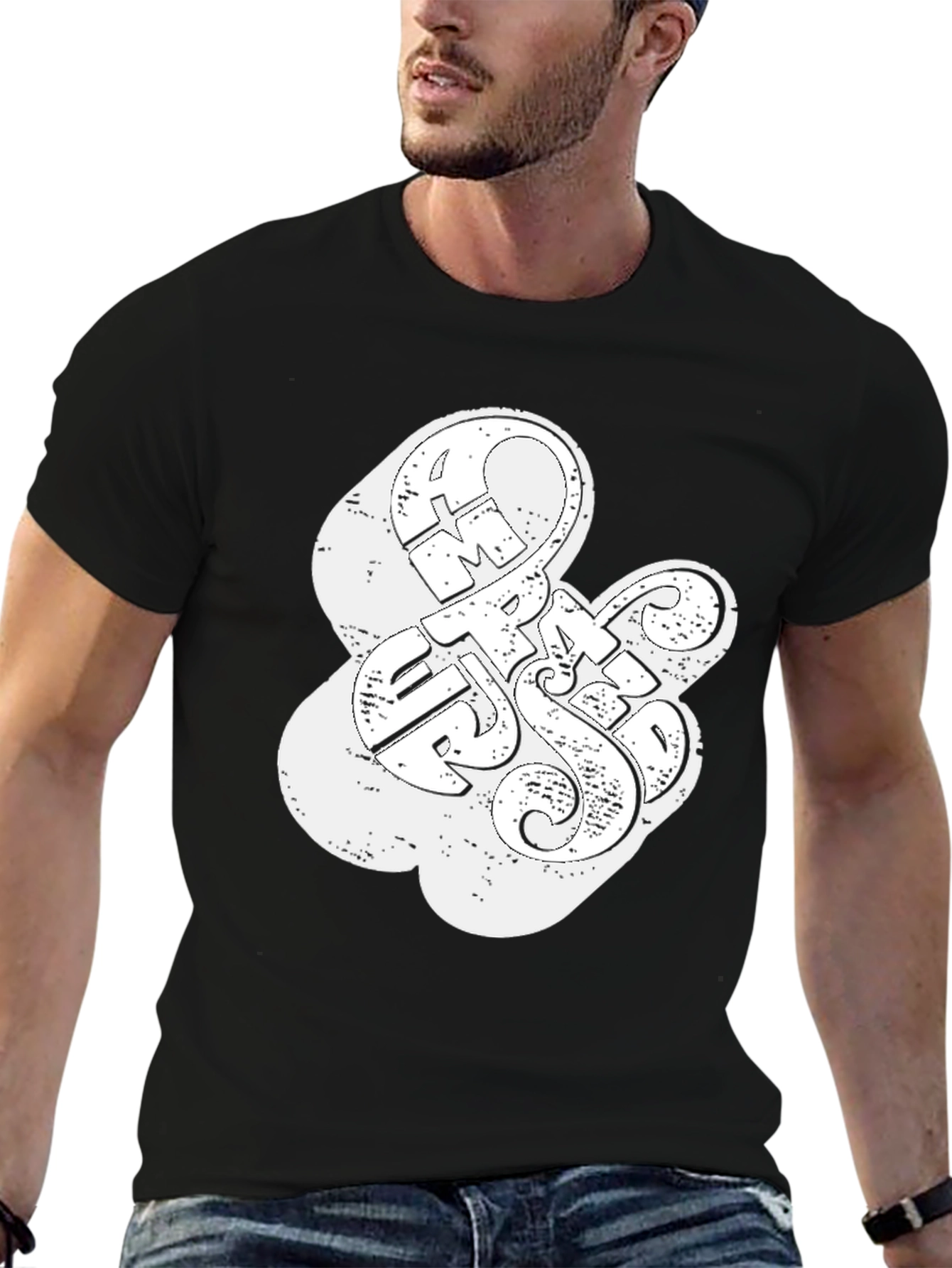 Retro Graphic Print Crew Neck T-Shirt