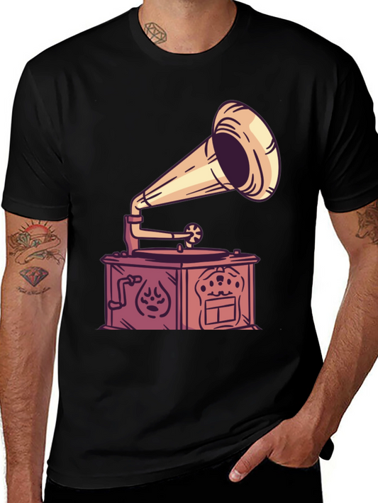Vintage Gramaphone Graphic Tee