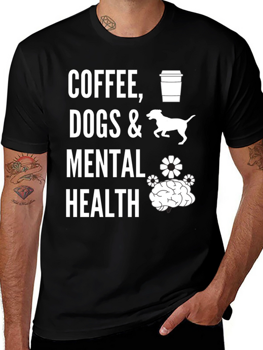 Coffee Dogs & Mental Health Graphic Tee