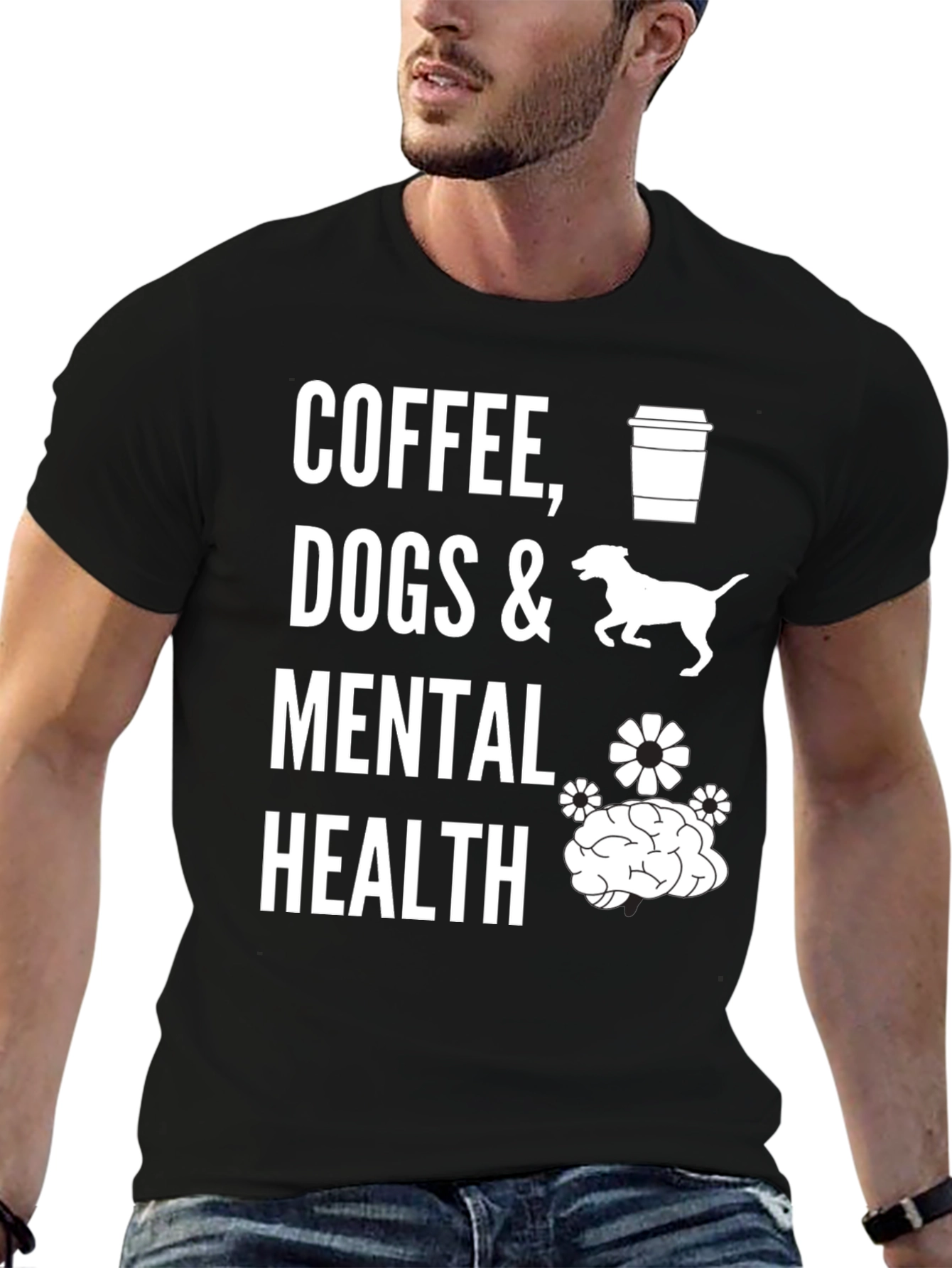 Coffee Dogs & Mental Health Graphic Tee