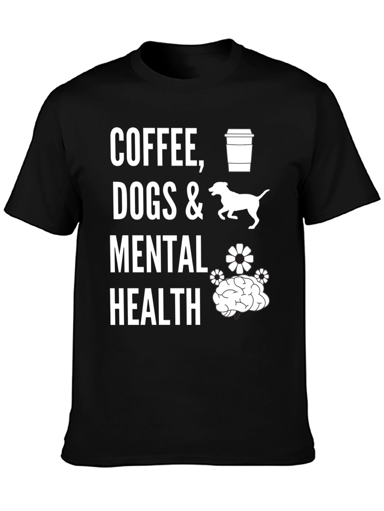 Coffee Dogs & Mental Health Graphic Tee