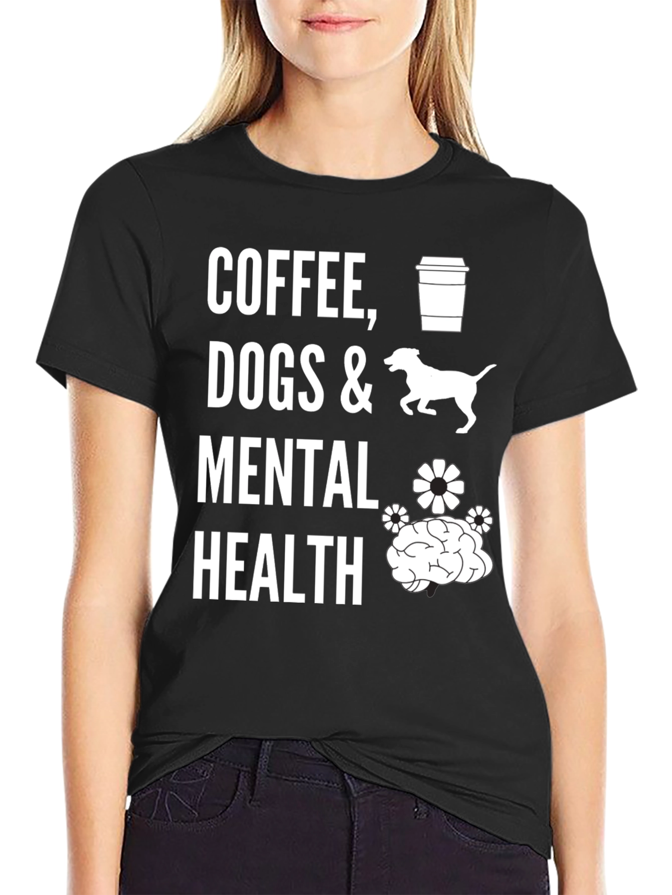 Coffee Dogs & Mental Health Graphic Tee