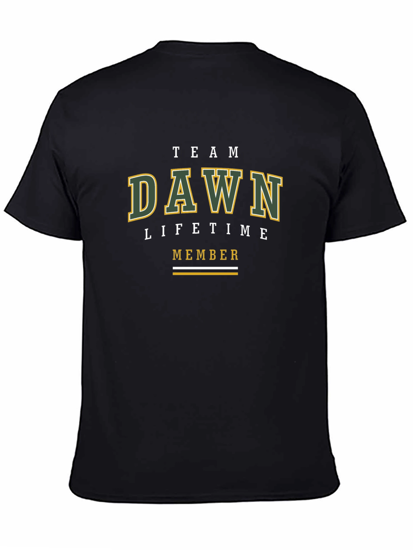 Team Dawn Lifetime Member Black Graphic T-Shirt