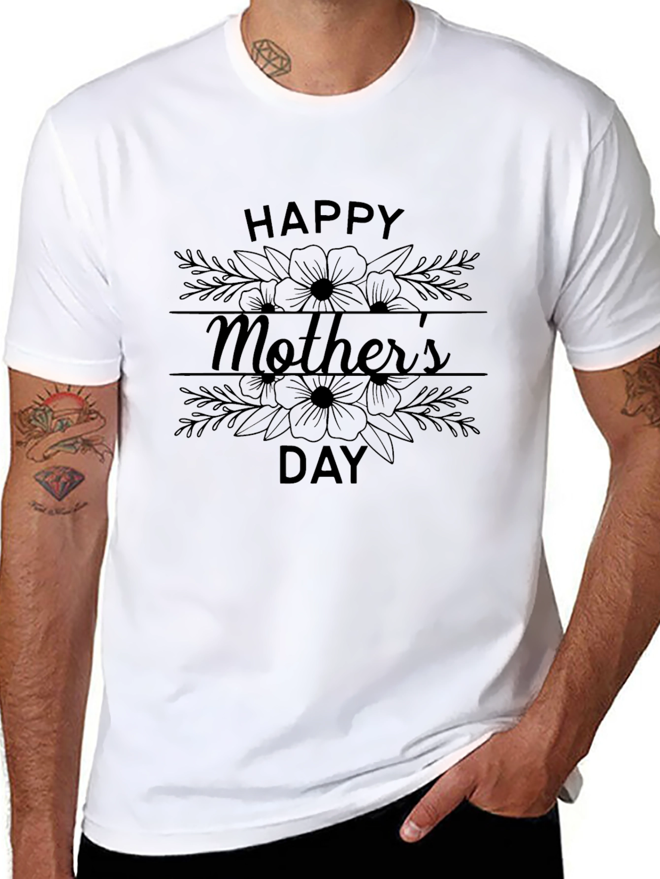 Happy Mothers Day Floral T-Shirt