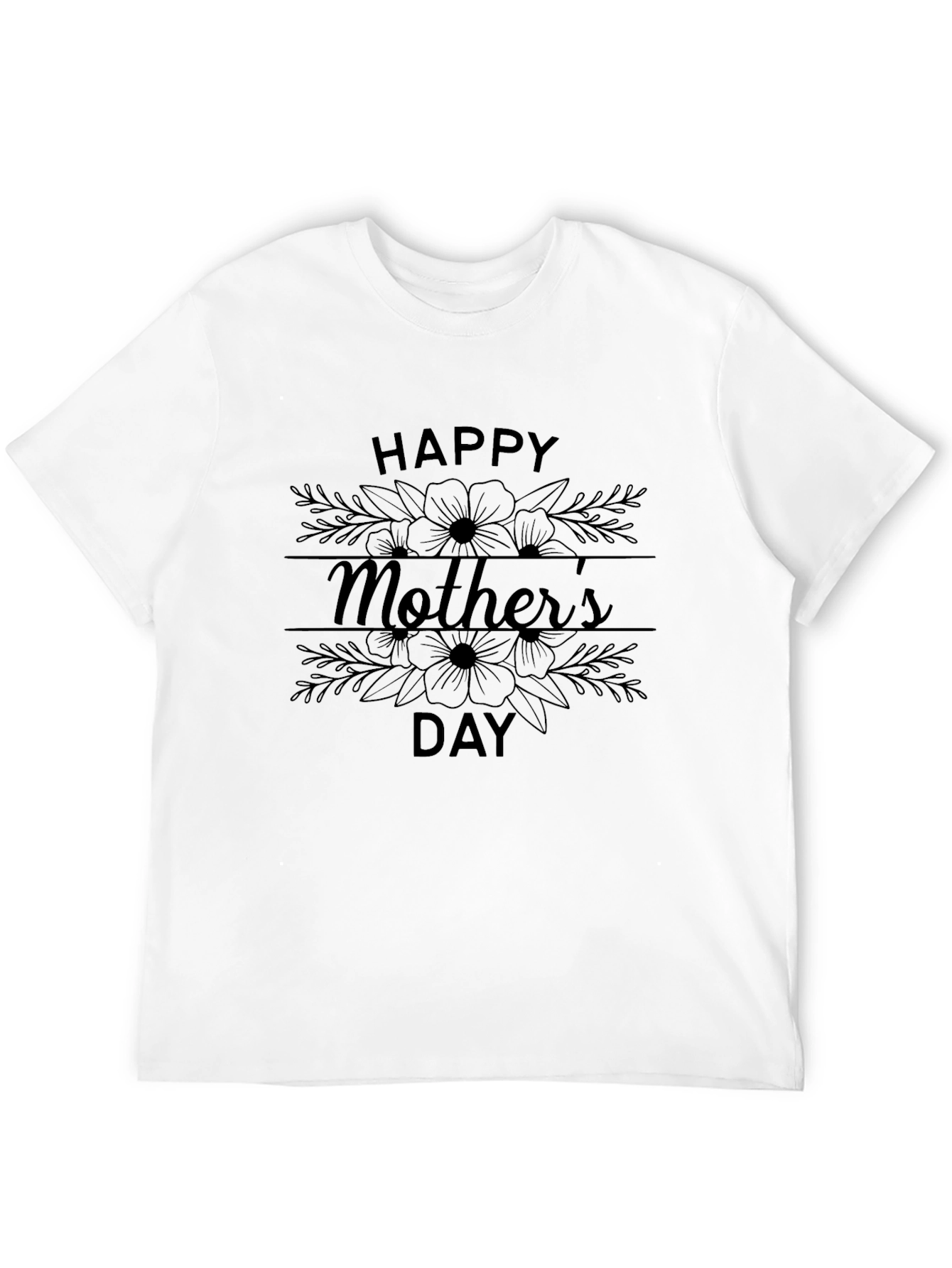 Happy Mothers Day Floral T-Shirt