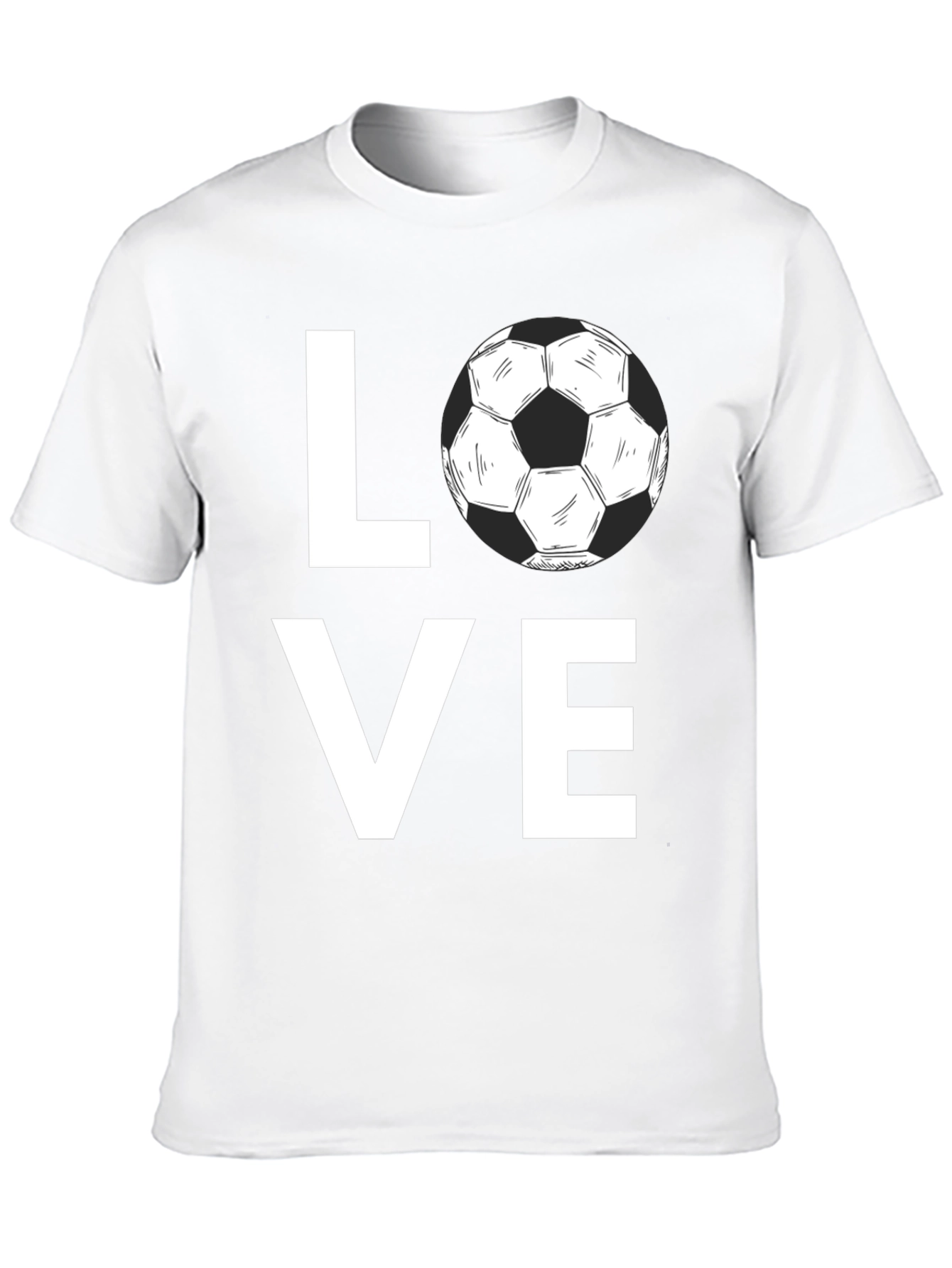 Love Soccer Graphic Tee - Black