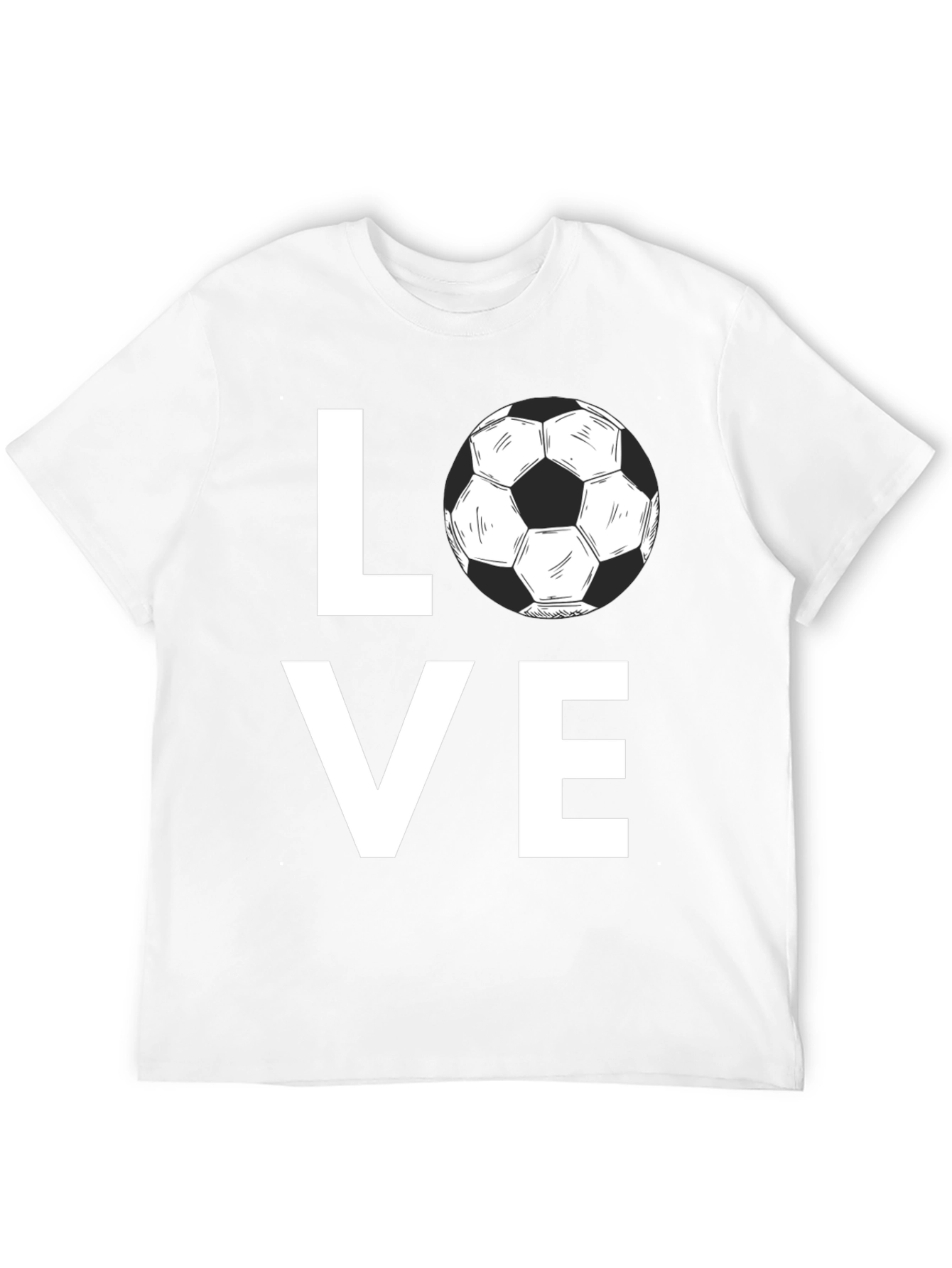 Love Soccer Graphic Tee - Black