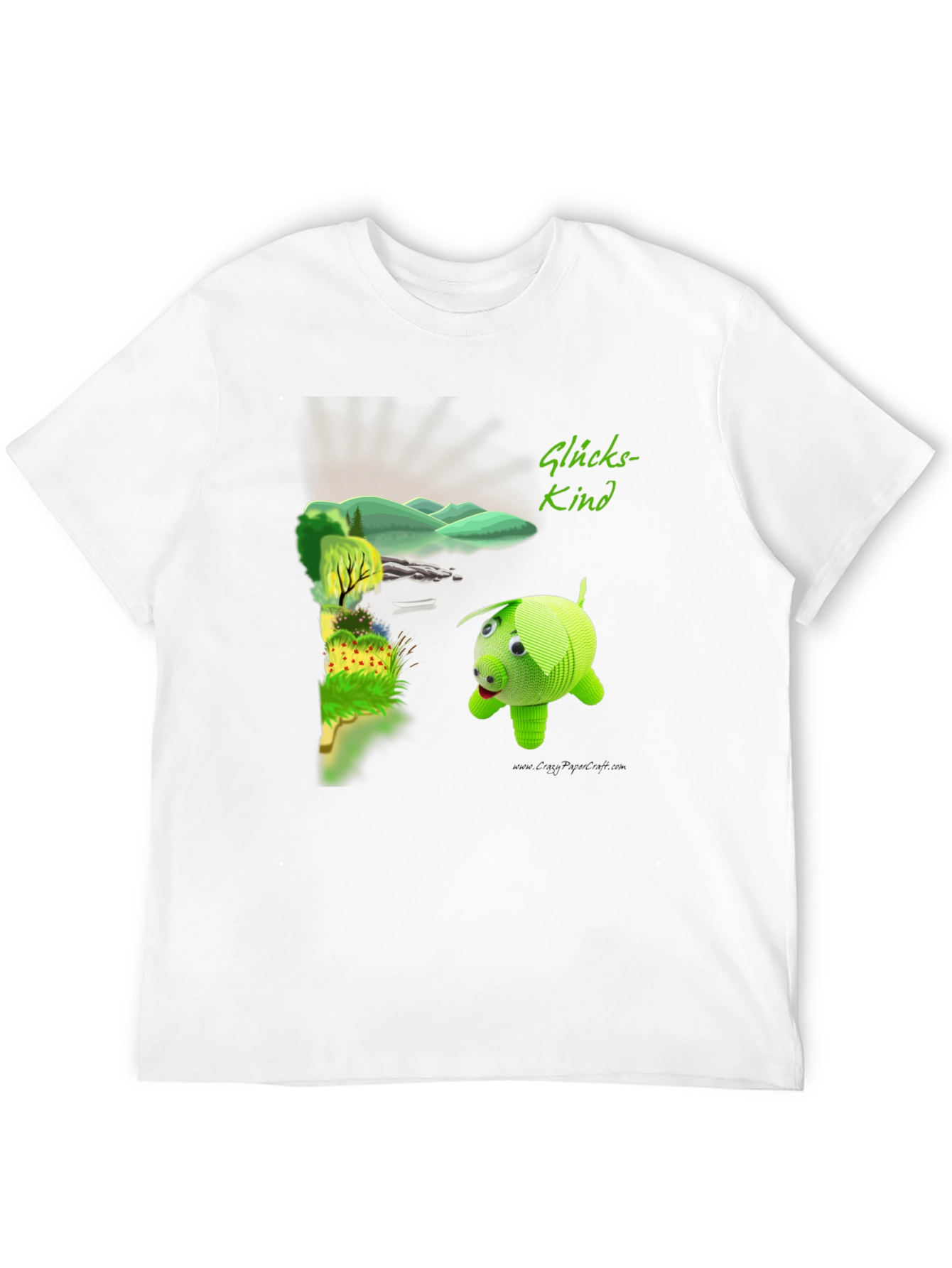 Glückskind Piggy Print Black T-Shirt