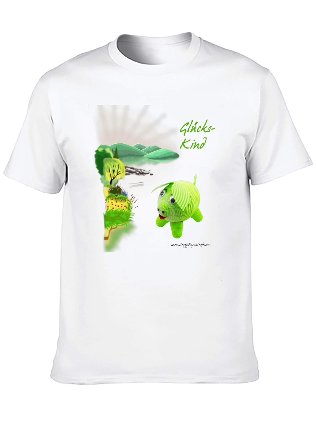 Glückskind Piggy Print Black T-Shirt