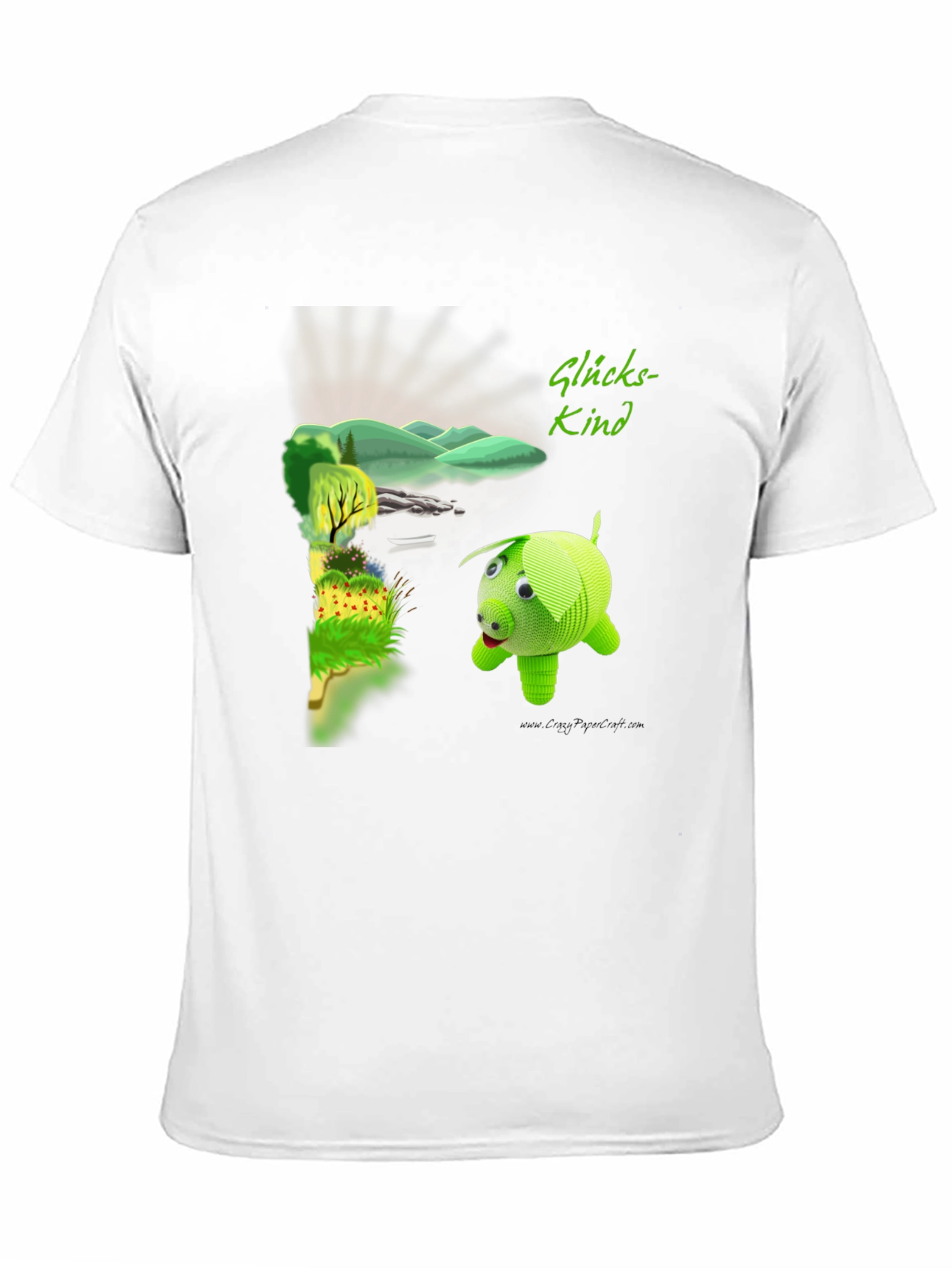 Glückskind Piggy Print Black T-Shirt