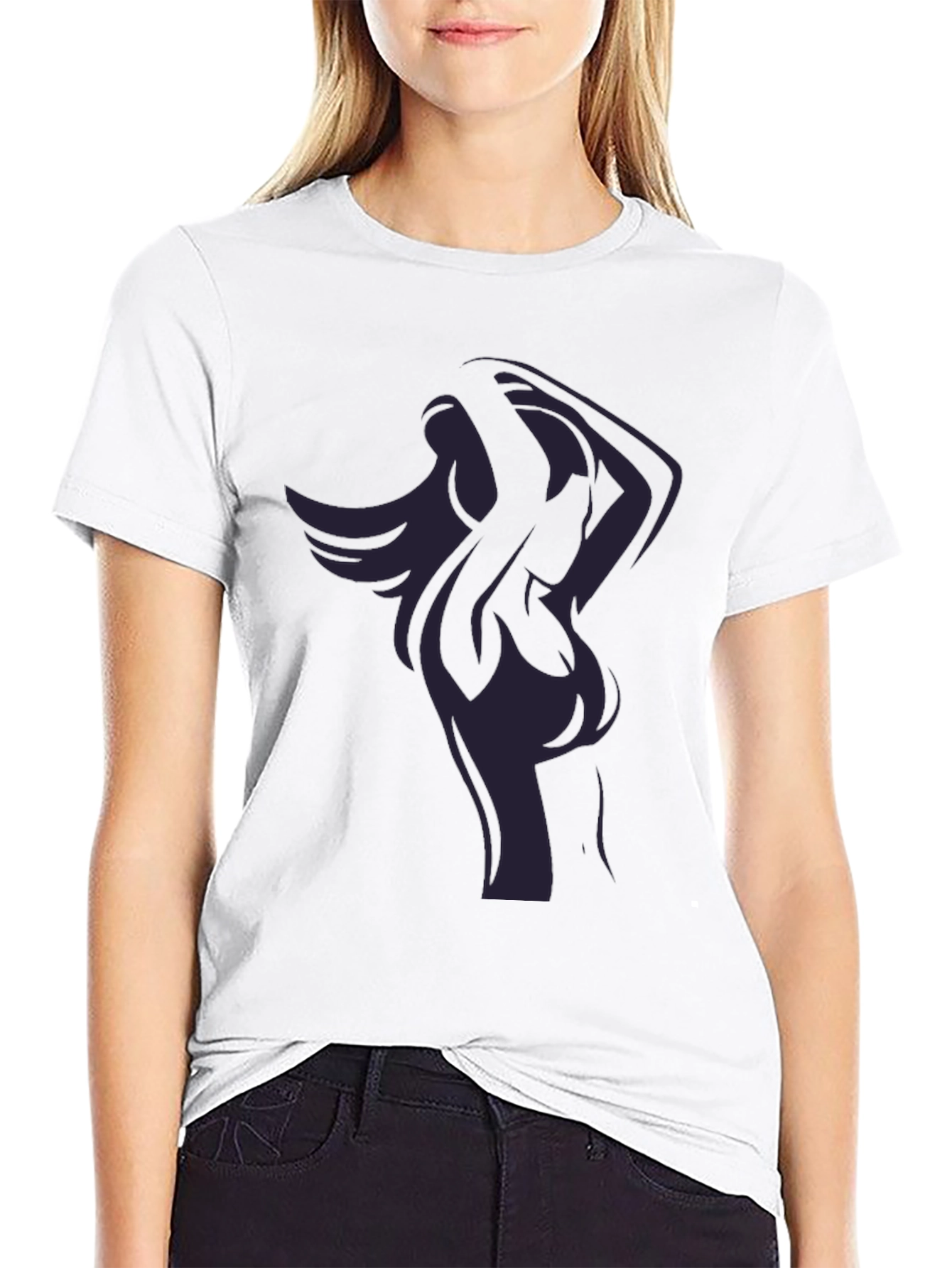 Silhouette Graphic Black T-Shirt