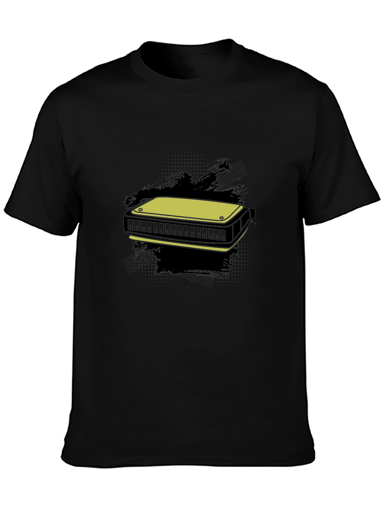 Harmonica Graphic T-Shirt - Music Lover Tee
