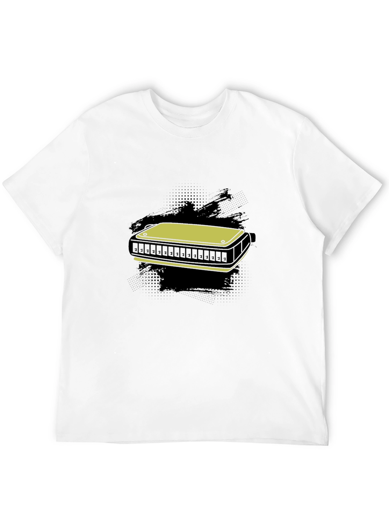Harmonica Graphic T-Shirt - Music Lover Tee