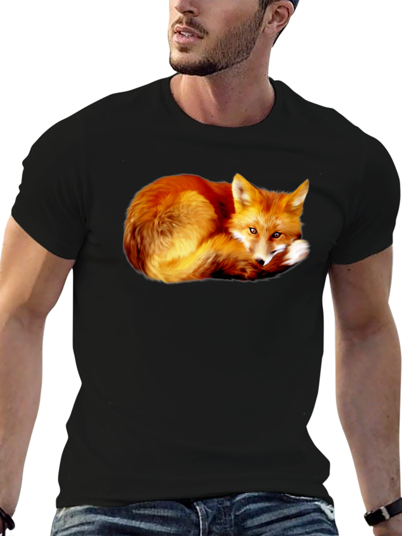 Fox Graphic Black T-Shirt