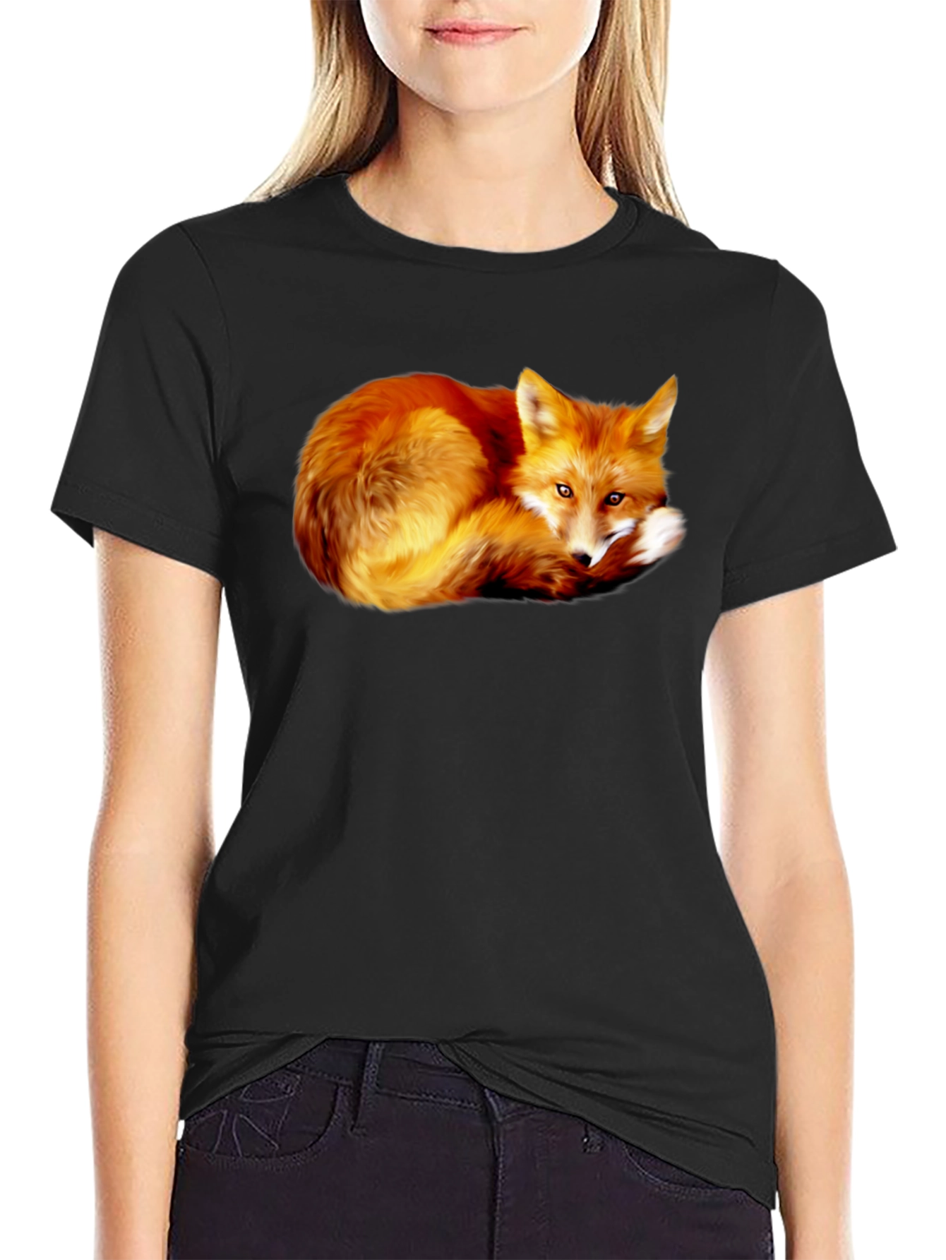 Fox Graphic Black T-Shirt