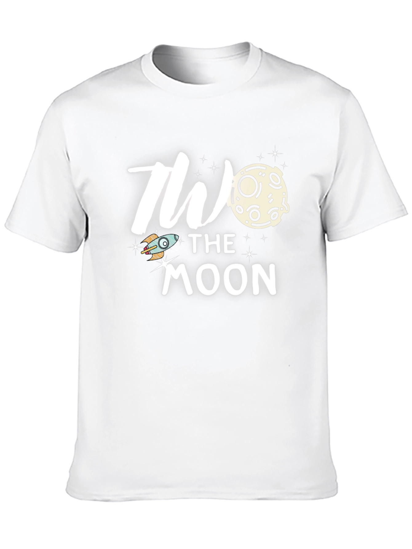 To the Moon Graphic Tee Trendy Black T-Shirt