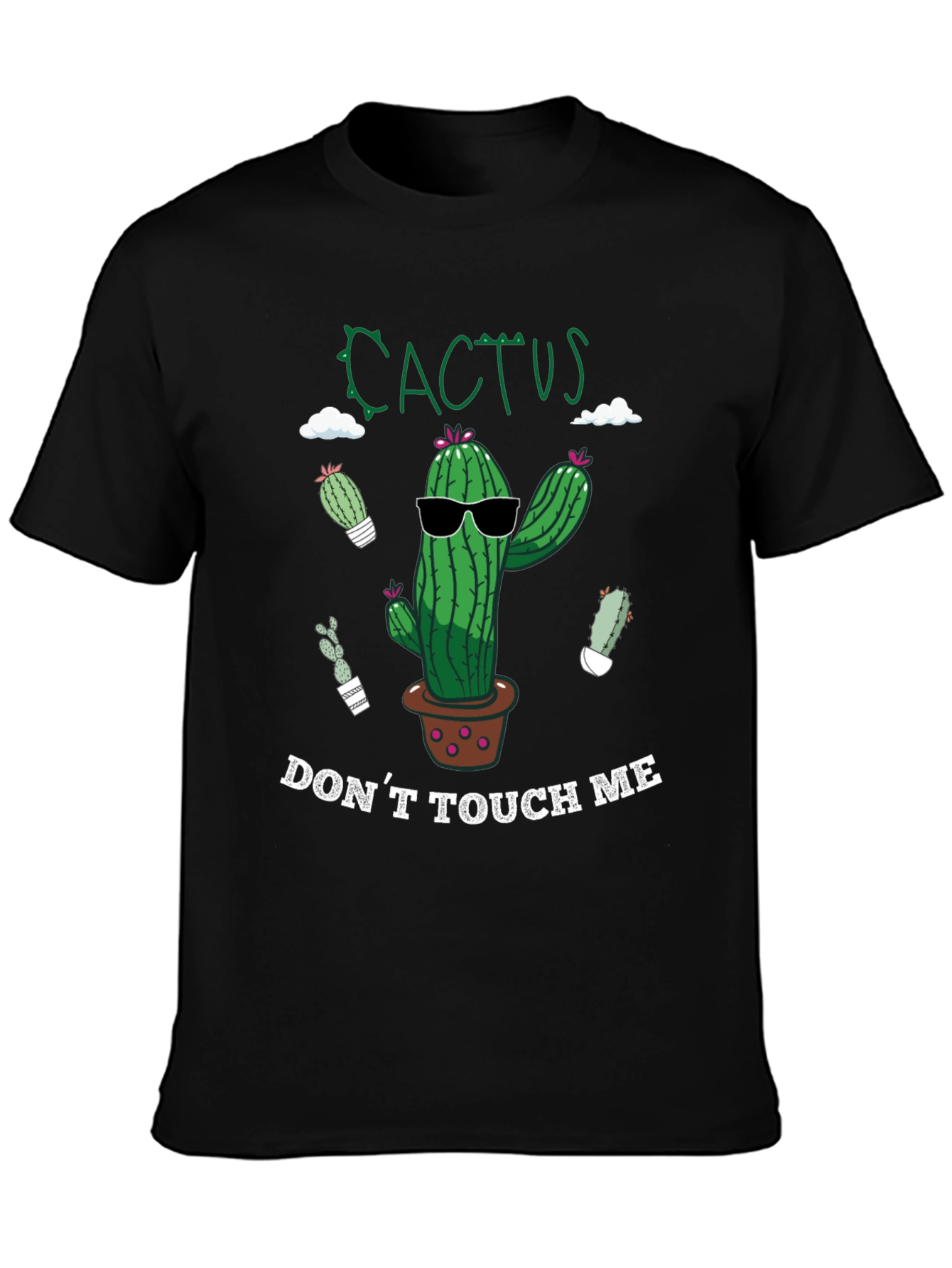 Cactus Dont Touch Me Graphic T-Shirt