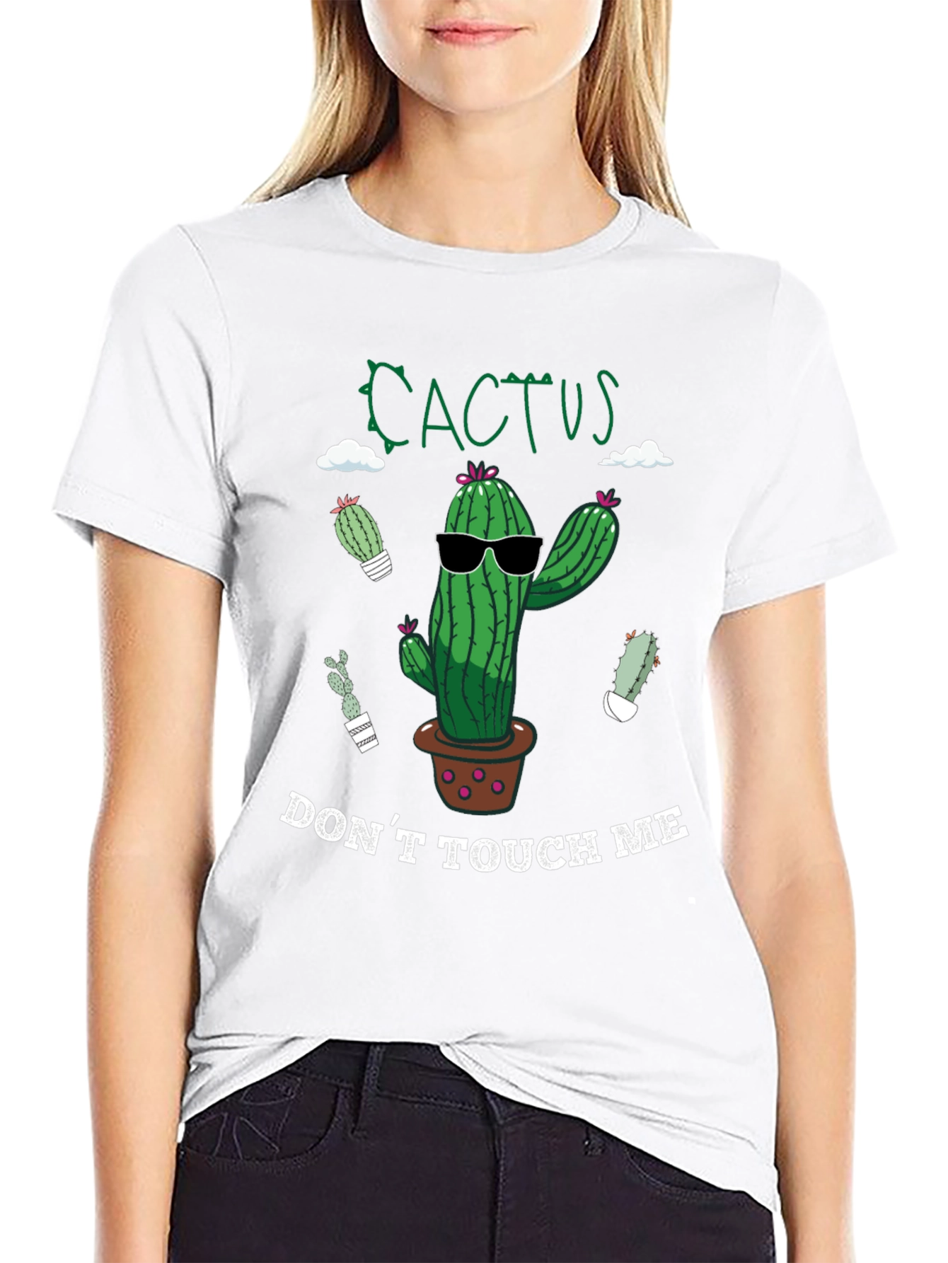 Cactus Dont Touch Me Graphic T-Shirt