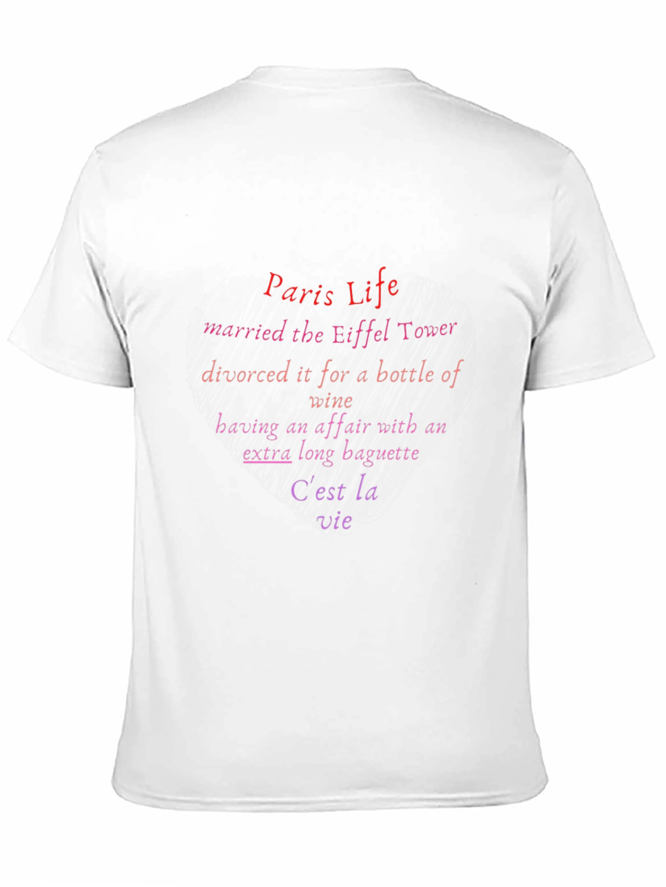 Paris Life T-Shirt - Eiffel Tower Novelty Tee