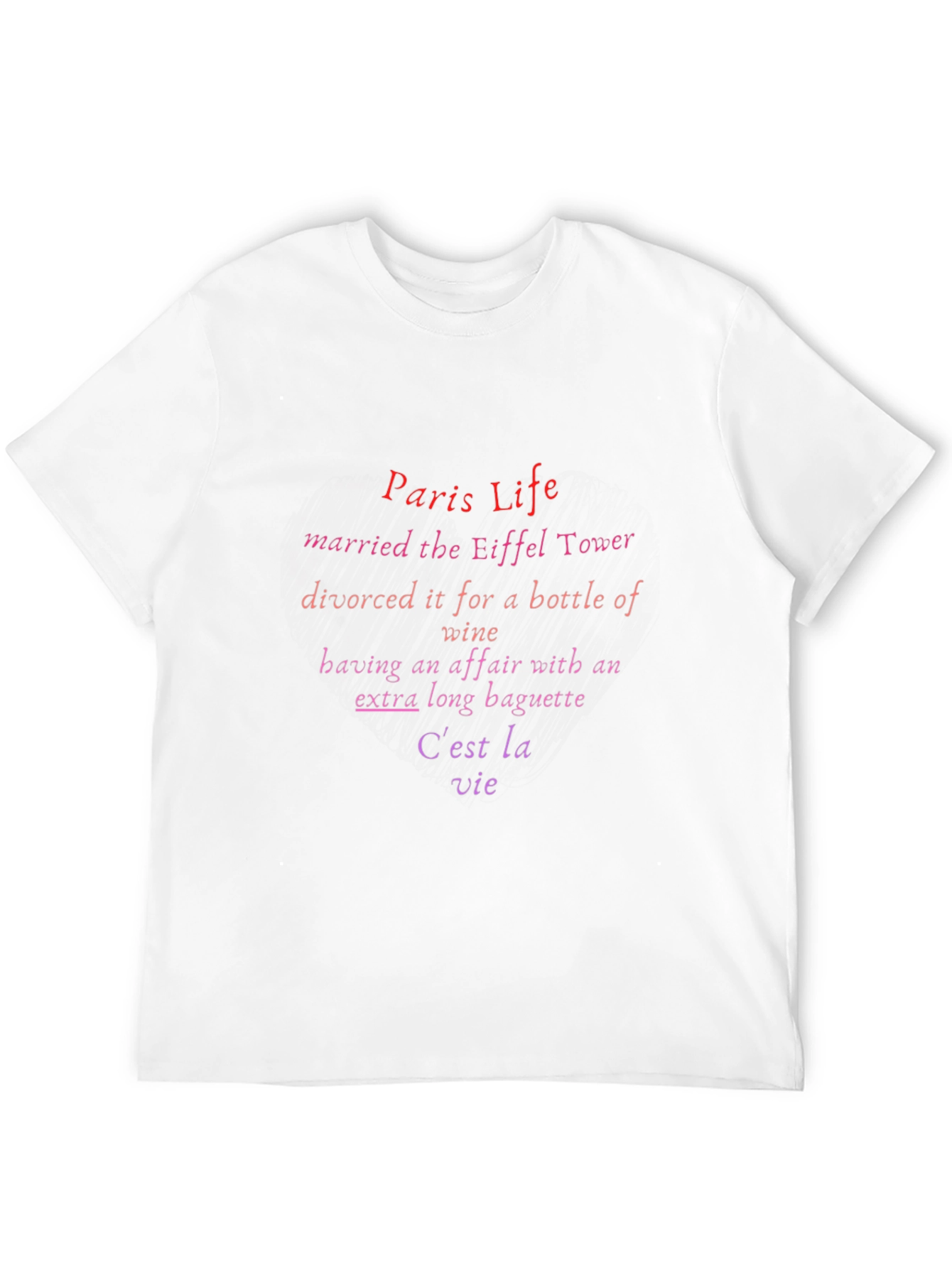 Paris Life T-Shirt - Eiffel Tower Novelty Tee