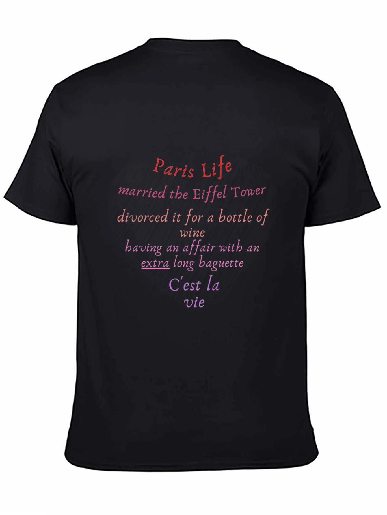 Paris Life T-Shirt - Eiffel Tower Novelty Tee