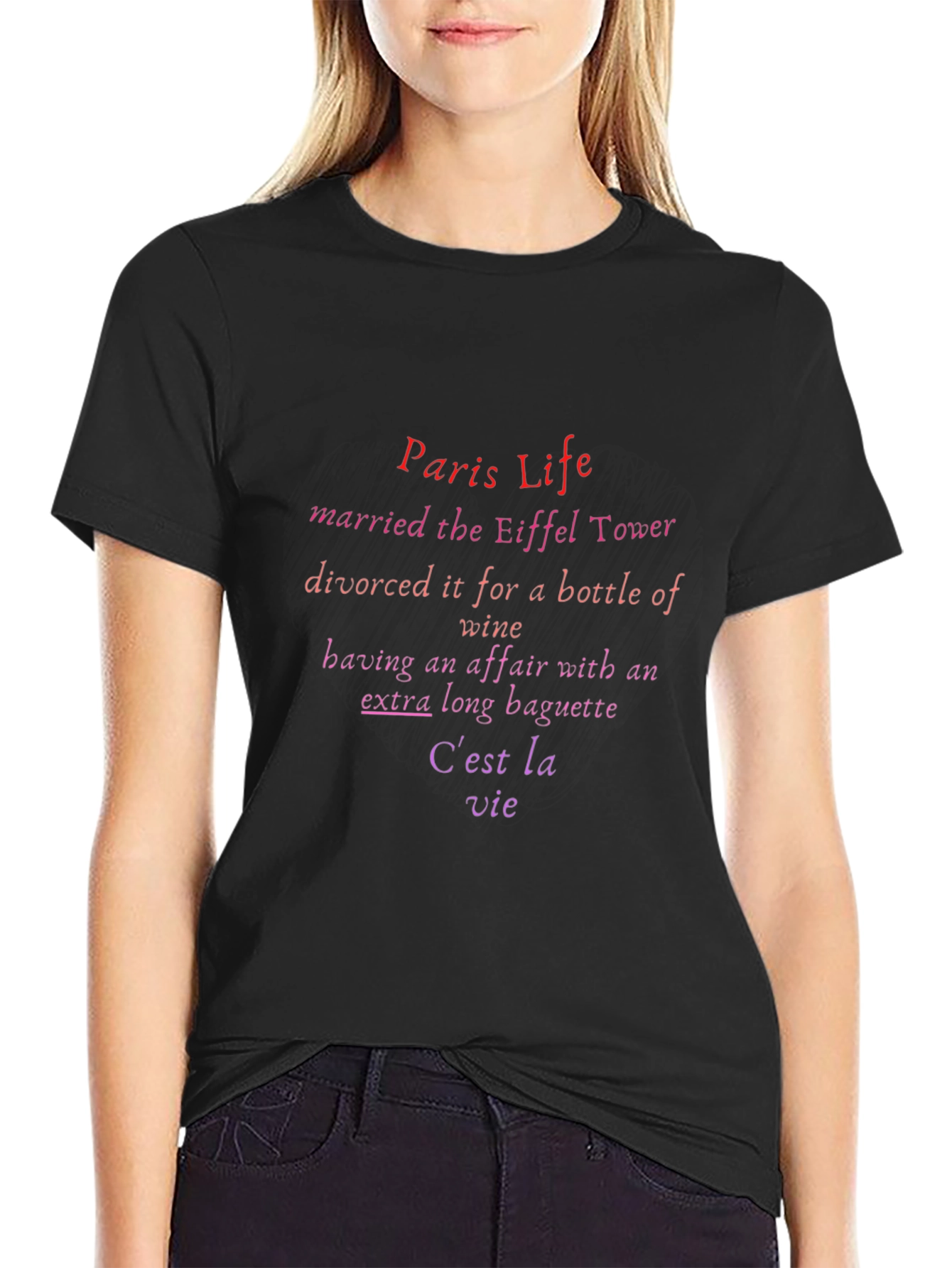 Paris Life T-Shirt - Eiffel Tower Novelty Tee