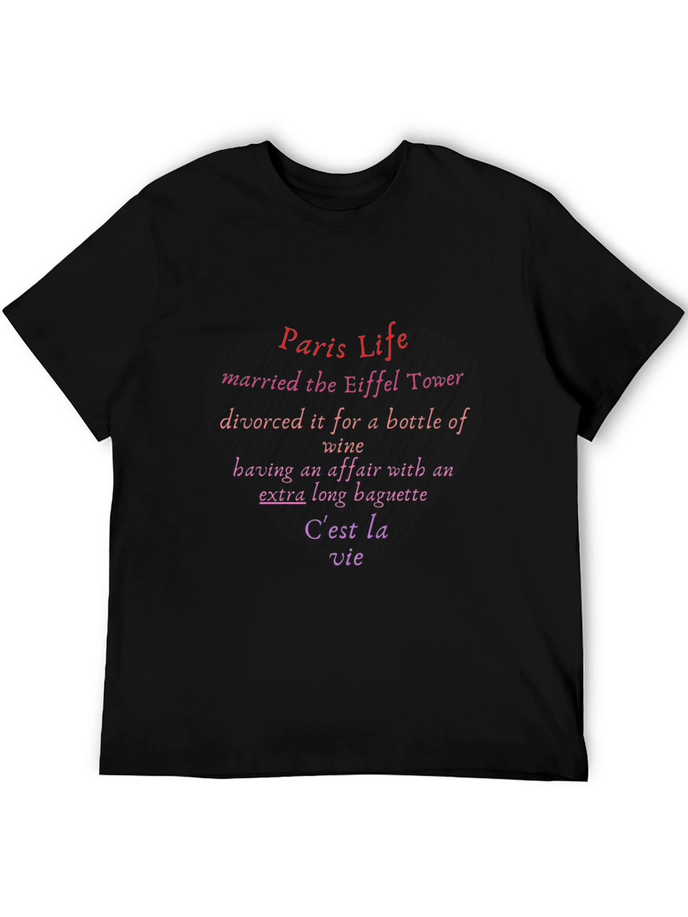 Paris Life T-Shirt - Eiffel Tower Novelty Tee