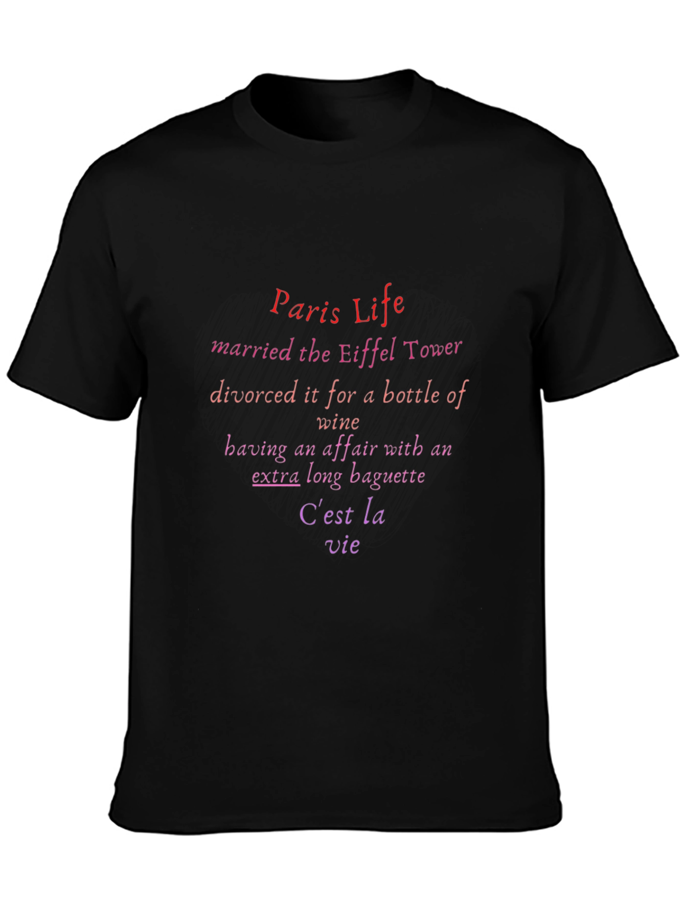 Paris Life T-Shirt - Eiffel Tower Novelty Tee