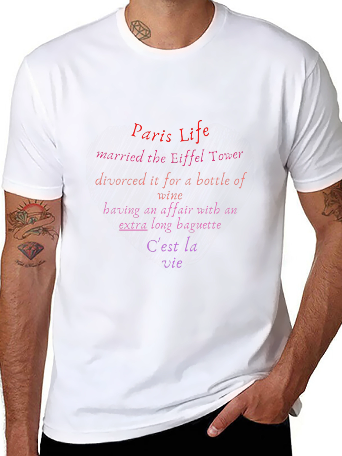 Paris Life T-Shirt - Eiffel Tower Novelty Tee