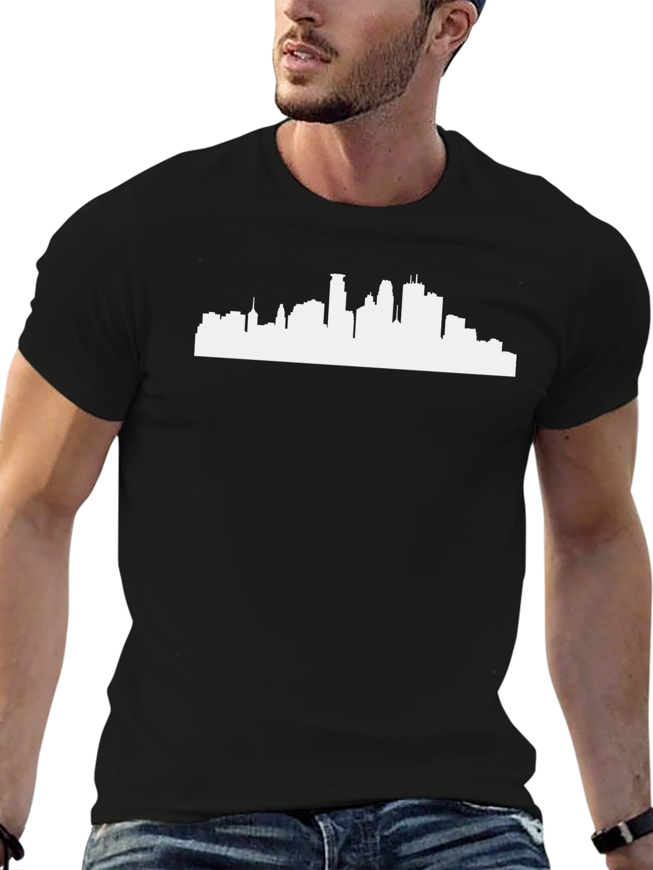 Skyline Graphic Tee - Modern Cityscape Design