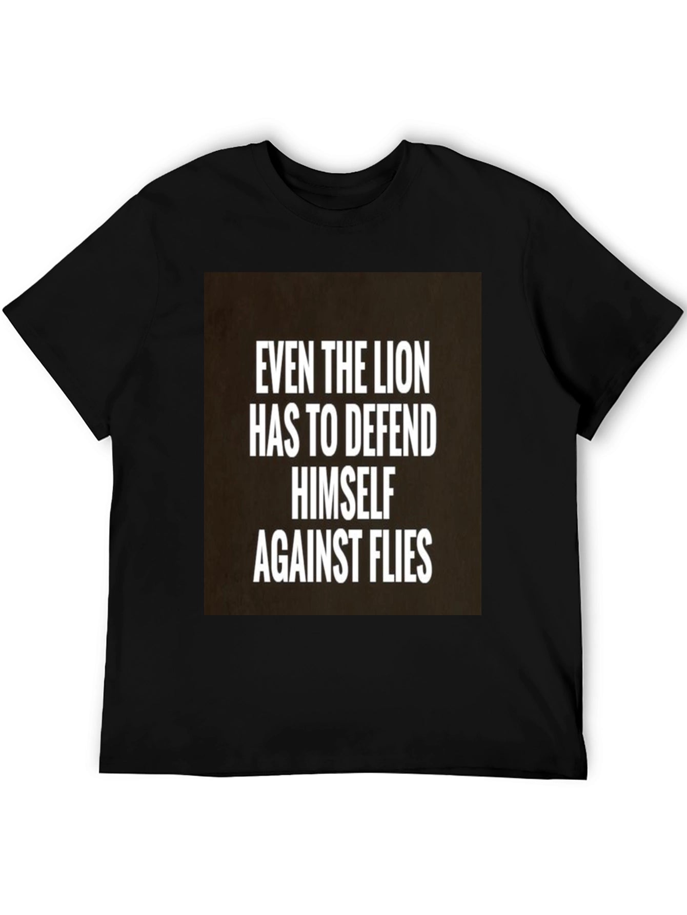 Lion Defense Black T-Shirt